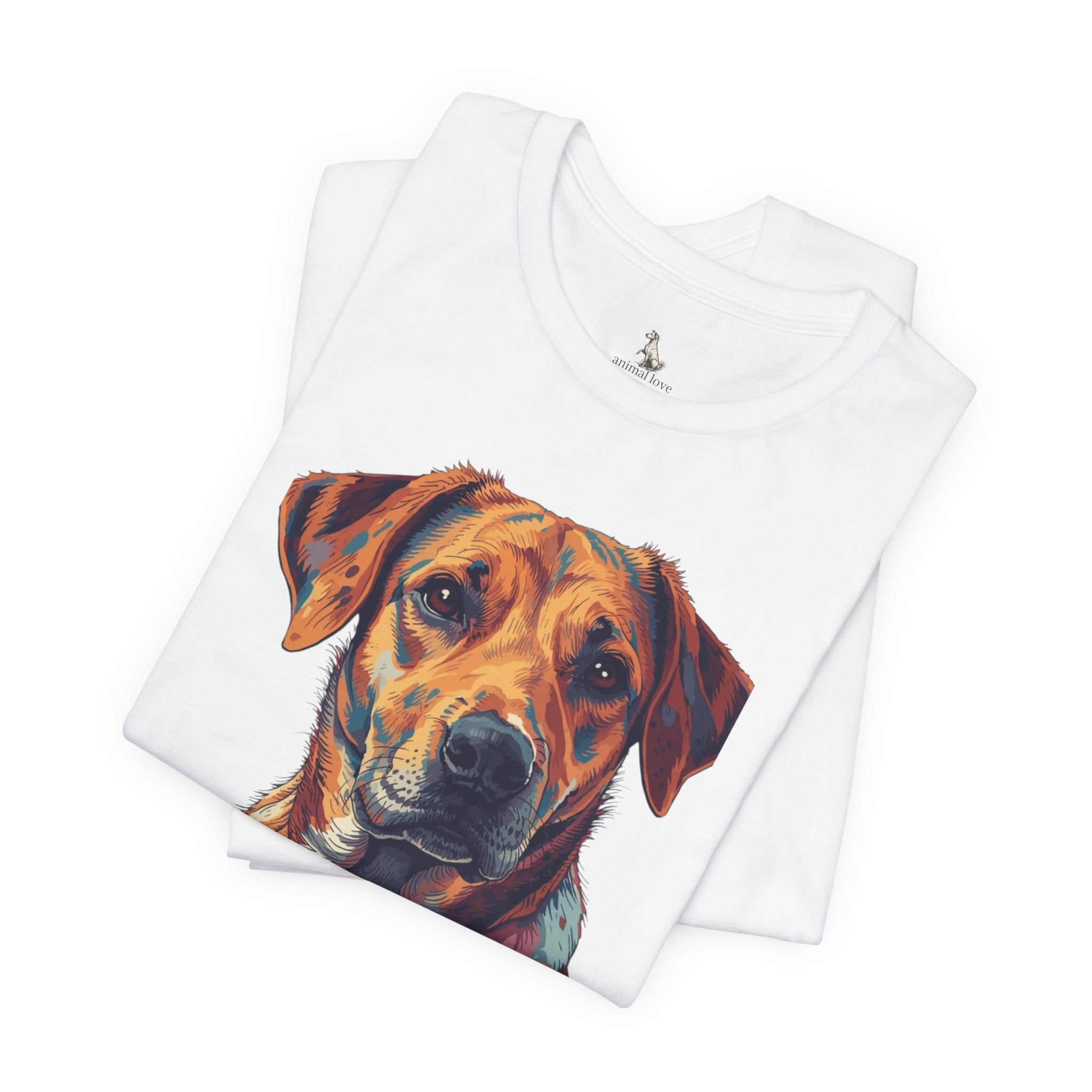 Dog Painted Portrait T-Shirt — Colorful Artistic dog shirt