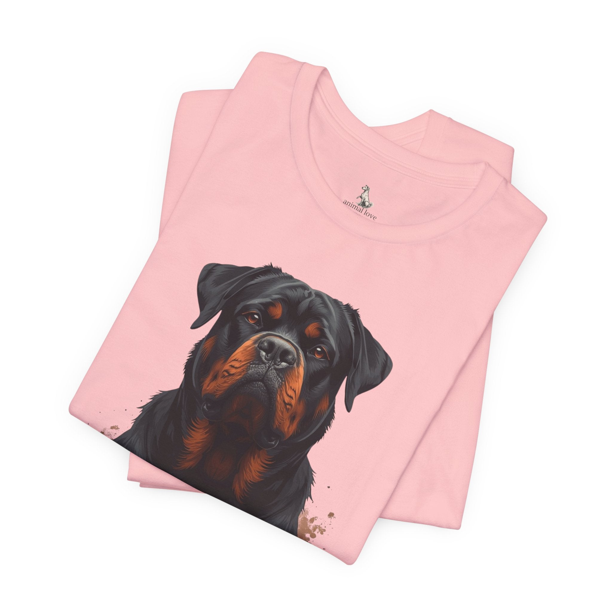 Rottweiler Portrait T‑Shirt — Realistic Dog Lover Tee