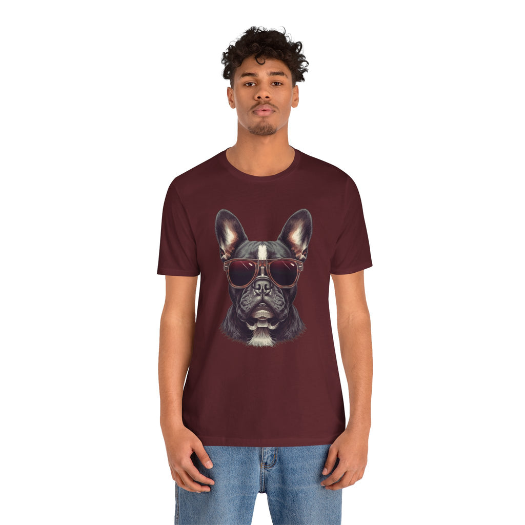 French Bulldog with Sunglasses T-Shirt