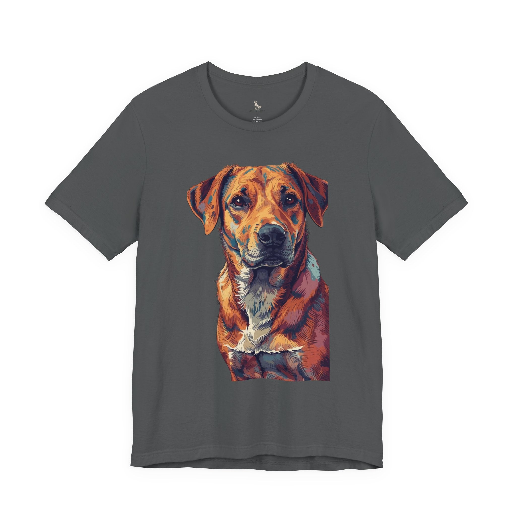 Dog Painted Portrait T-Shirt — Colorful Artistic dog shirt