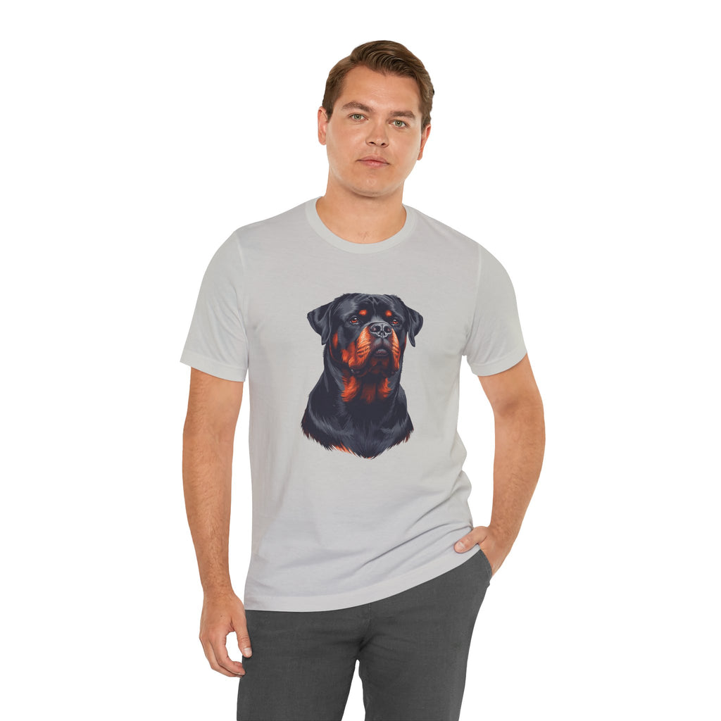 Rottweiler Portrait T-Shirt — Dog Head Tee for Rottweiler Lovers