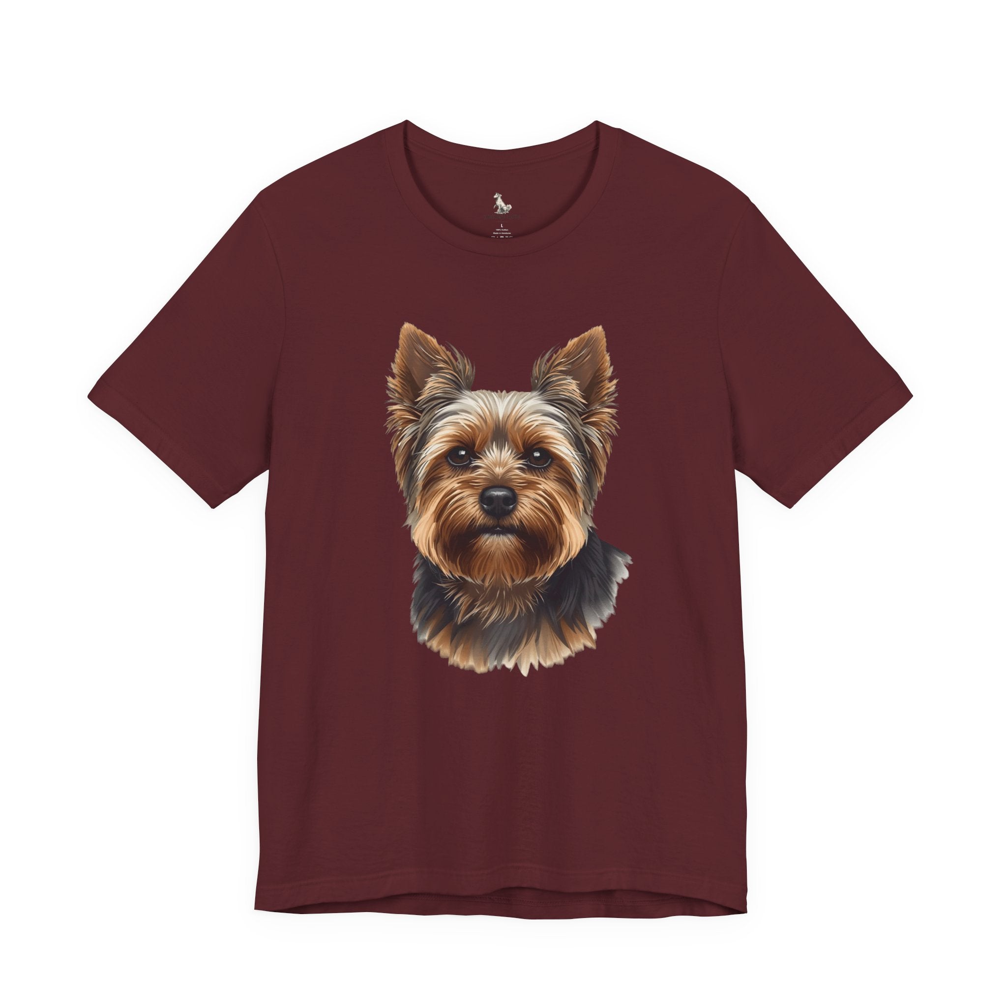 Yorkshire Terrier Portrait Tee — Realistic Cute Yorkie Dog T‑Shirt