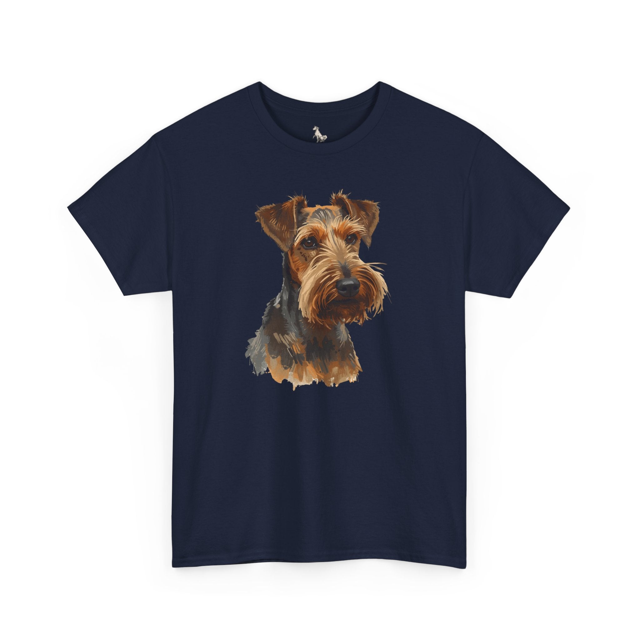 Airedale Terrier Portrait T‑Shirt – Realistic Dog Face Tee for Airedale Lovers