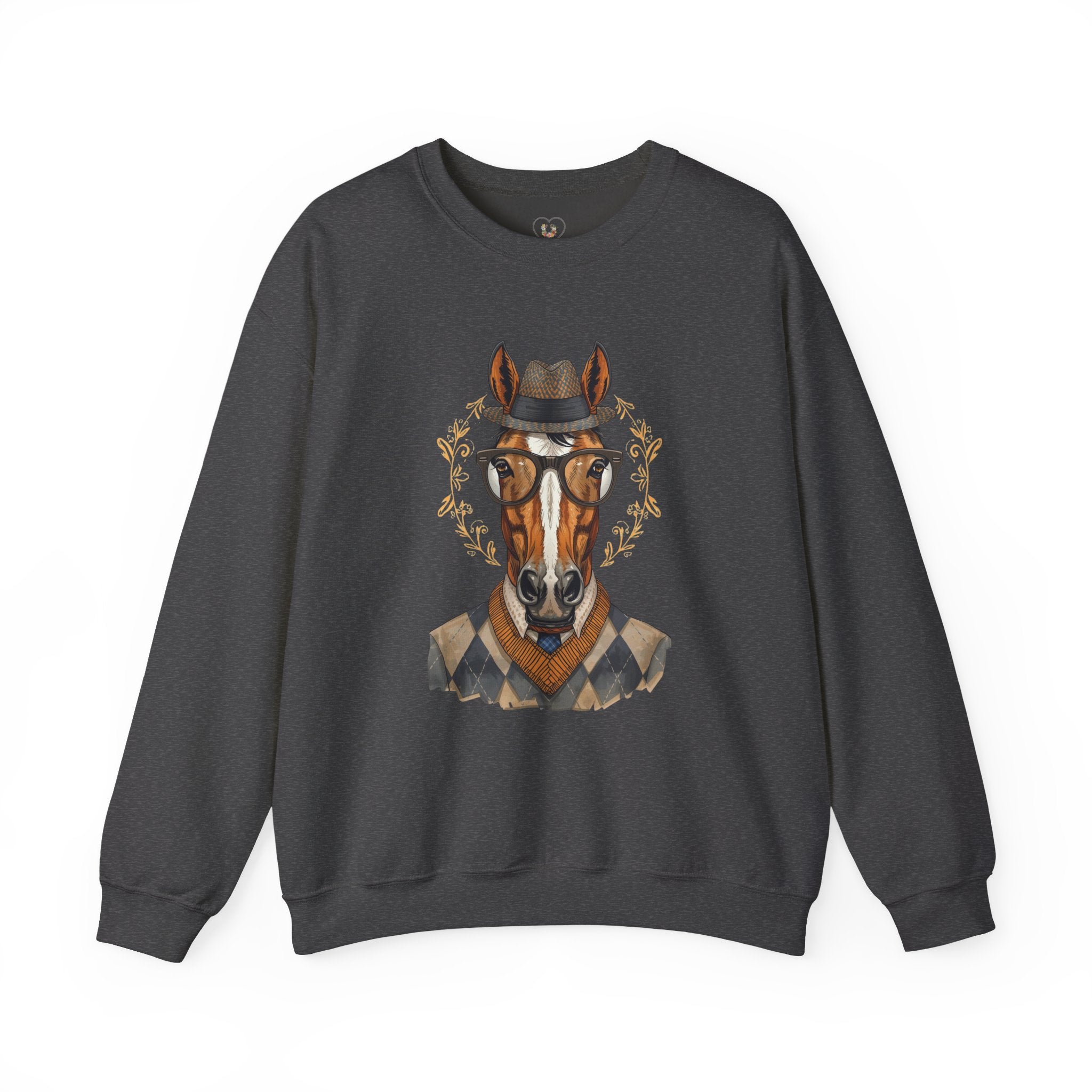 Vintage Gentleman Horse Crewneck Sweatshirt
