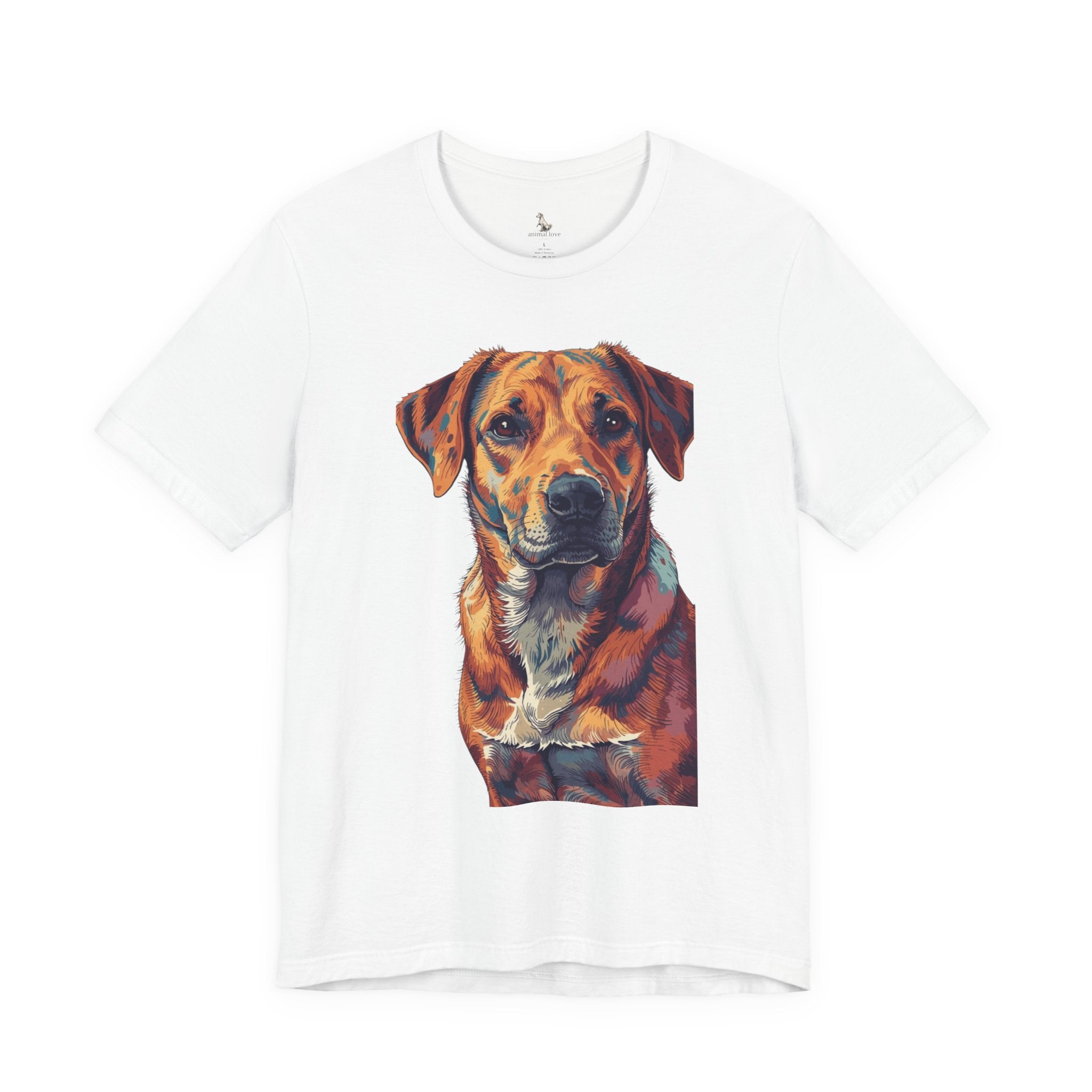 Dog Painted Portrait T-Shirt — Colorful Artistic dog shirt