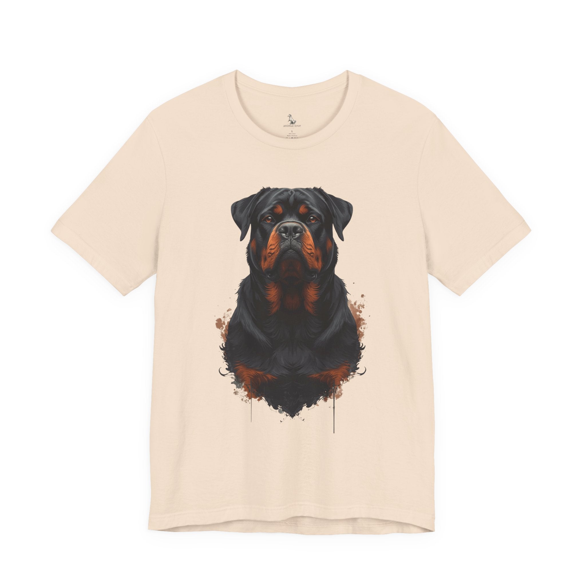 Rottweiler Portrait T‑Shirt — Realistic Dog Lover Tee