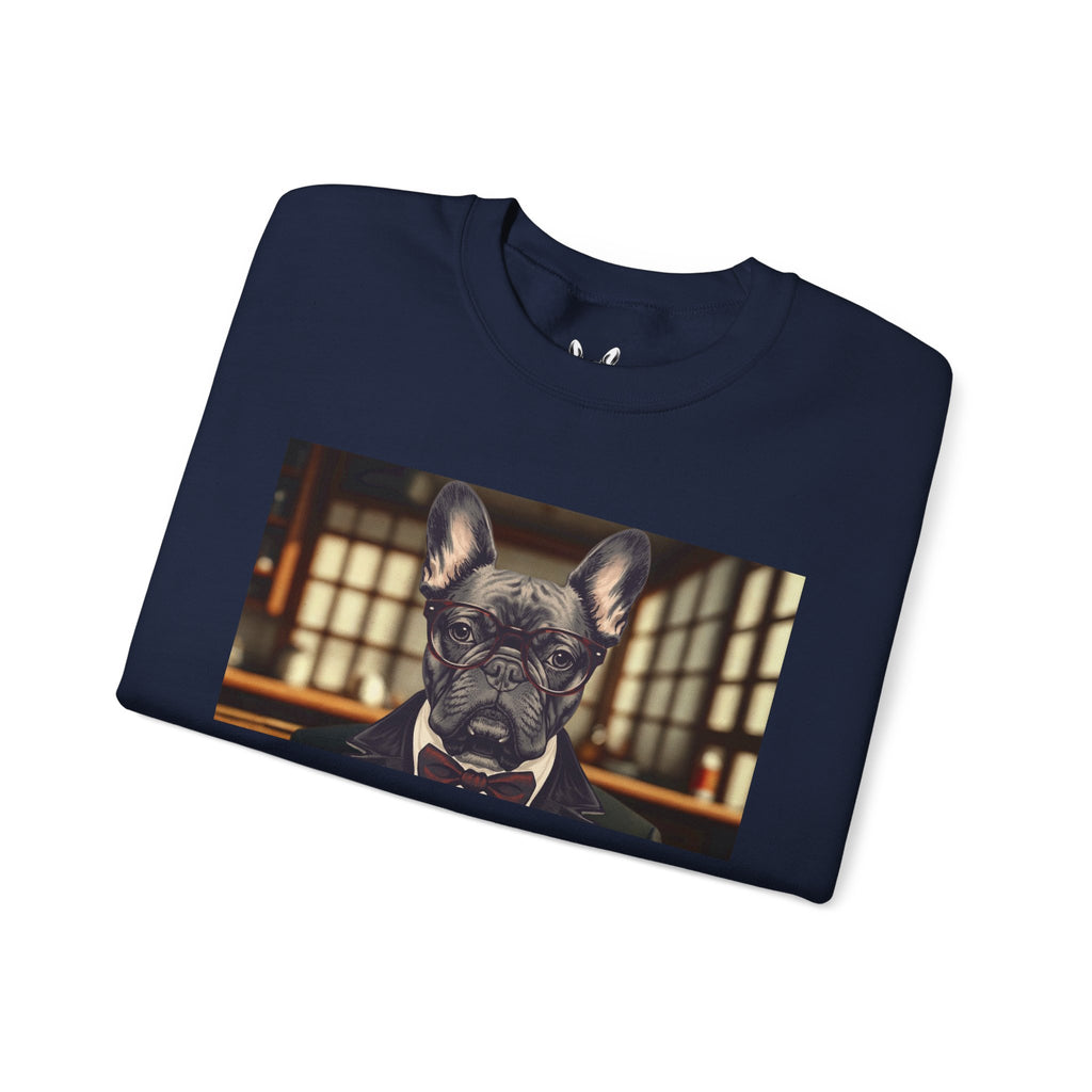 Business French Bulldog Crewneck Sweatshirt