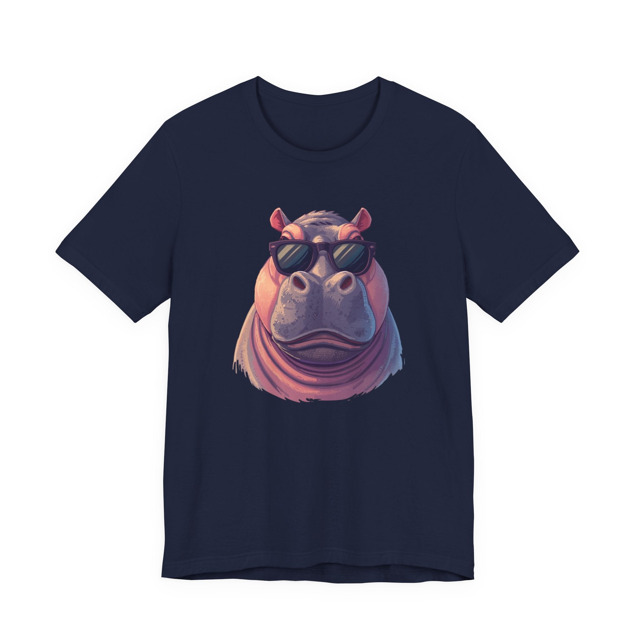Hippo With Sunglasses Tee — Cool Funny Hippo Graphic T-Shirt
