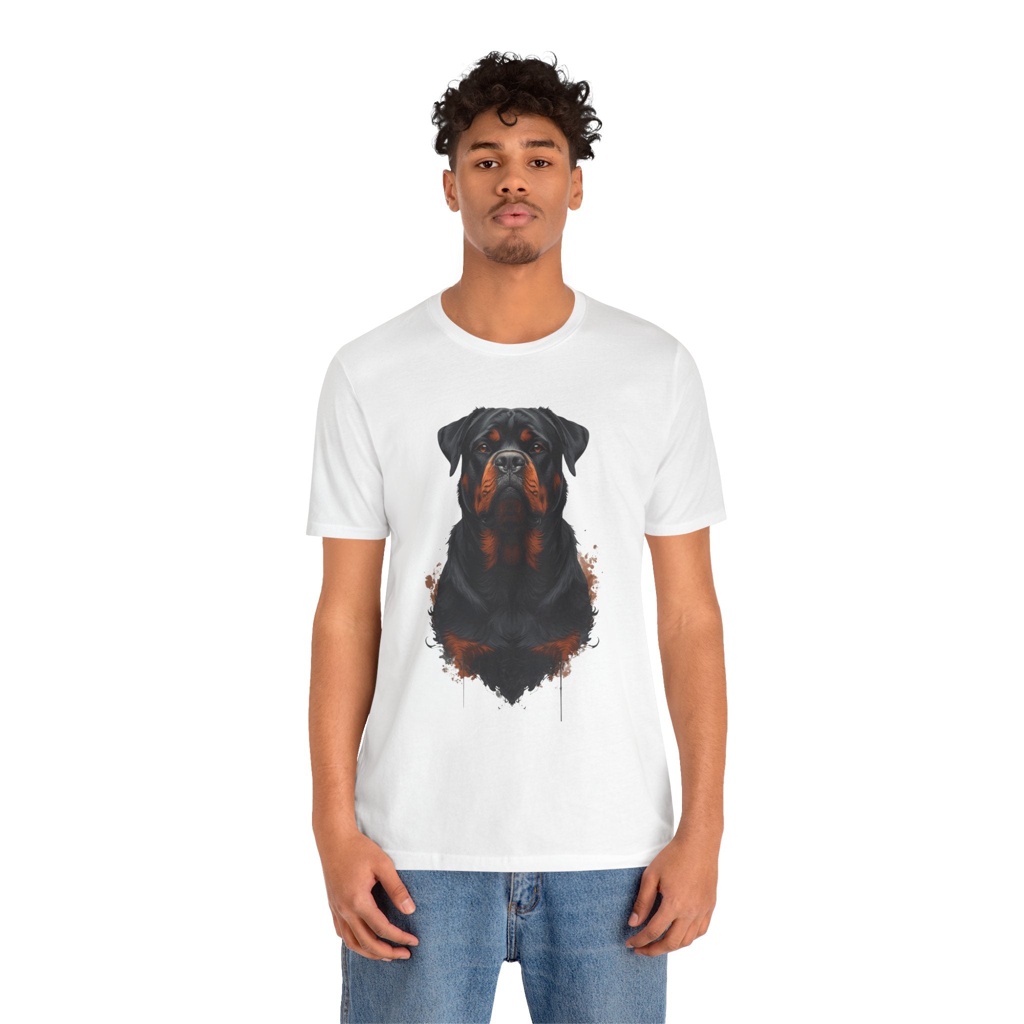 Rottweiler Portrait T‑Shirt — Realistic Dog Lover Tee