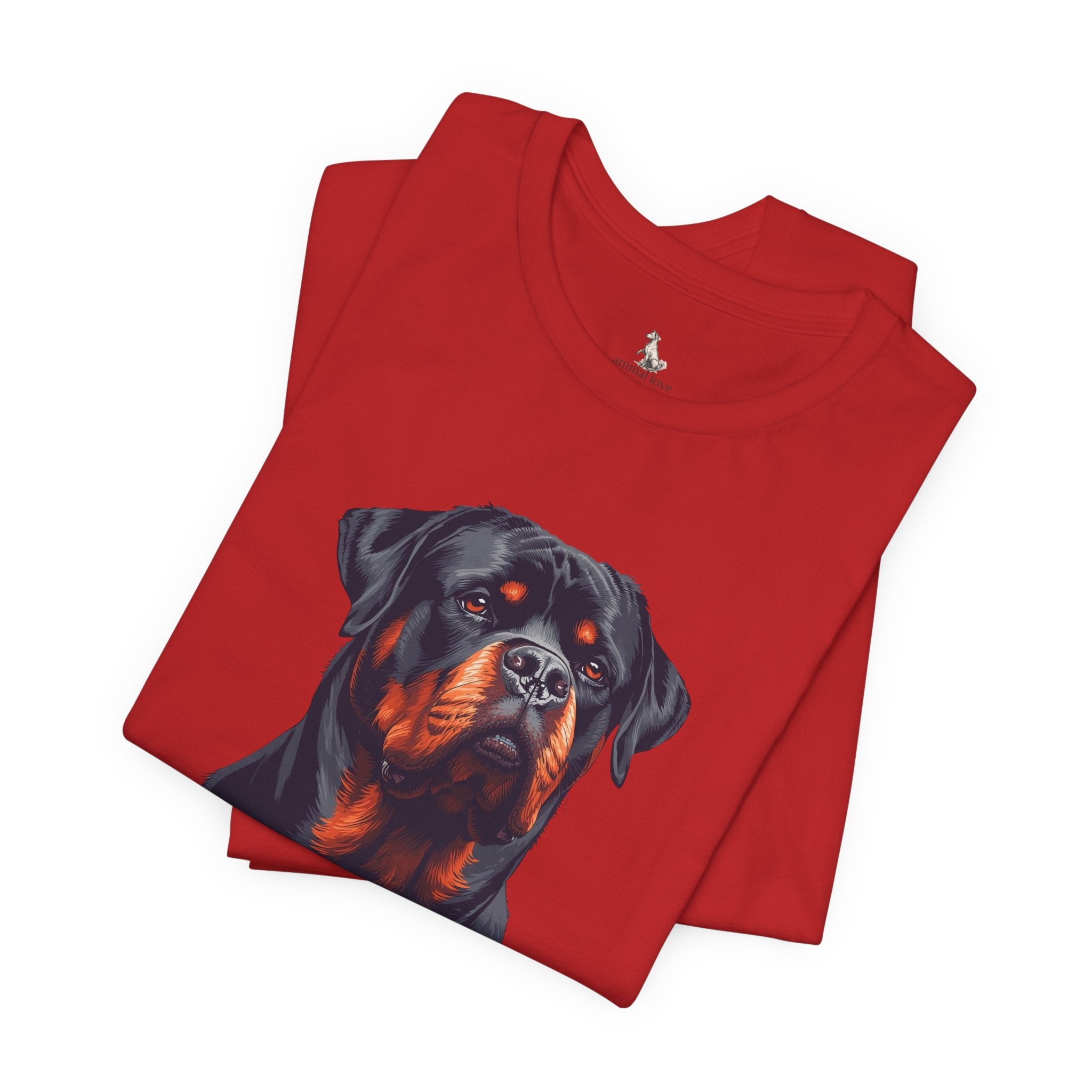 Rottweiler Portrait T-Shirt — Dog Head Tee for Rottweiler Lovers