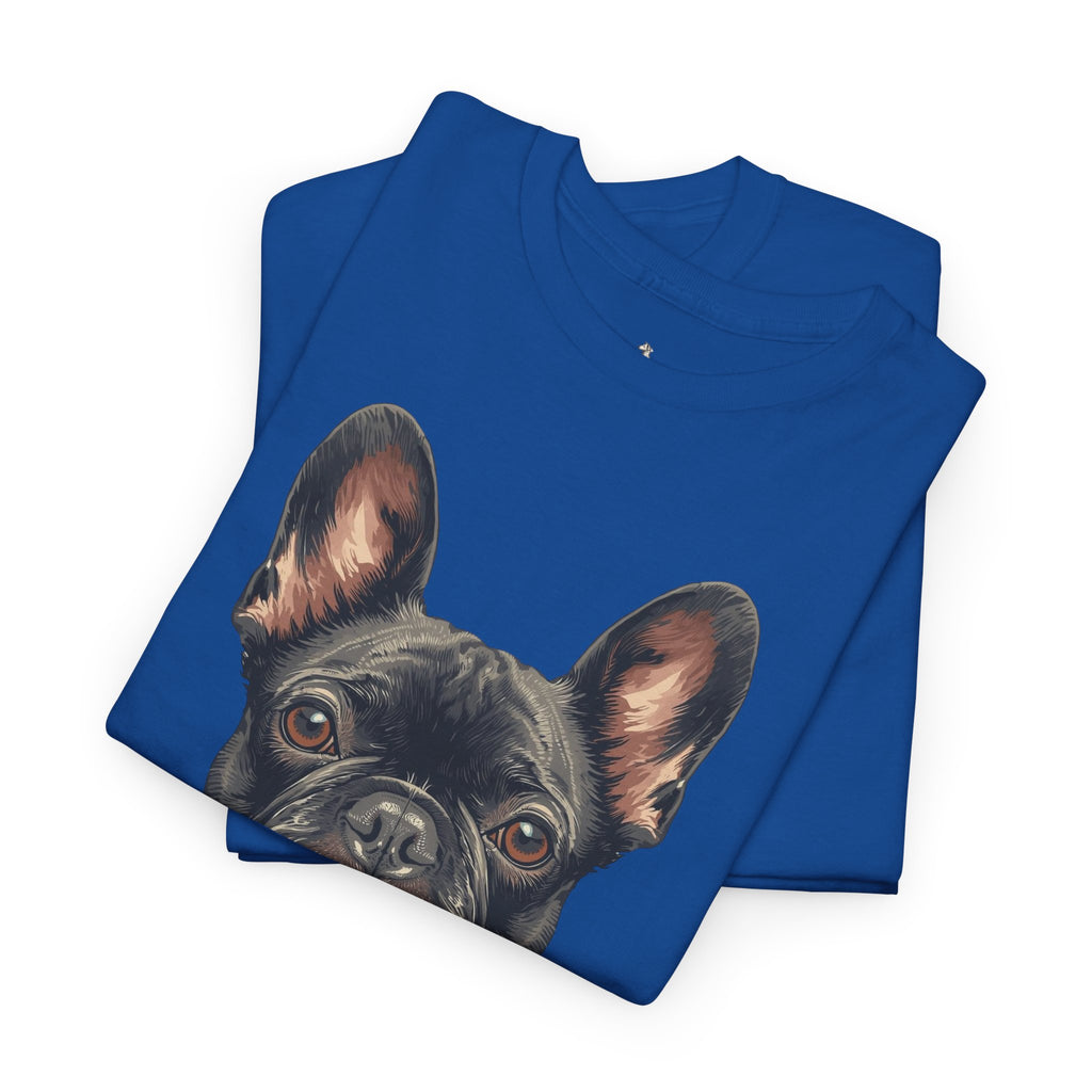Black French Bulldog Portrait T-Shirt — Frenchie Love Graphic Tee