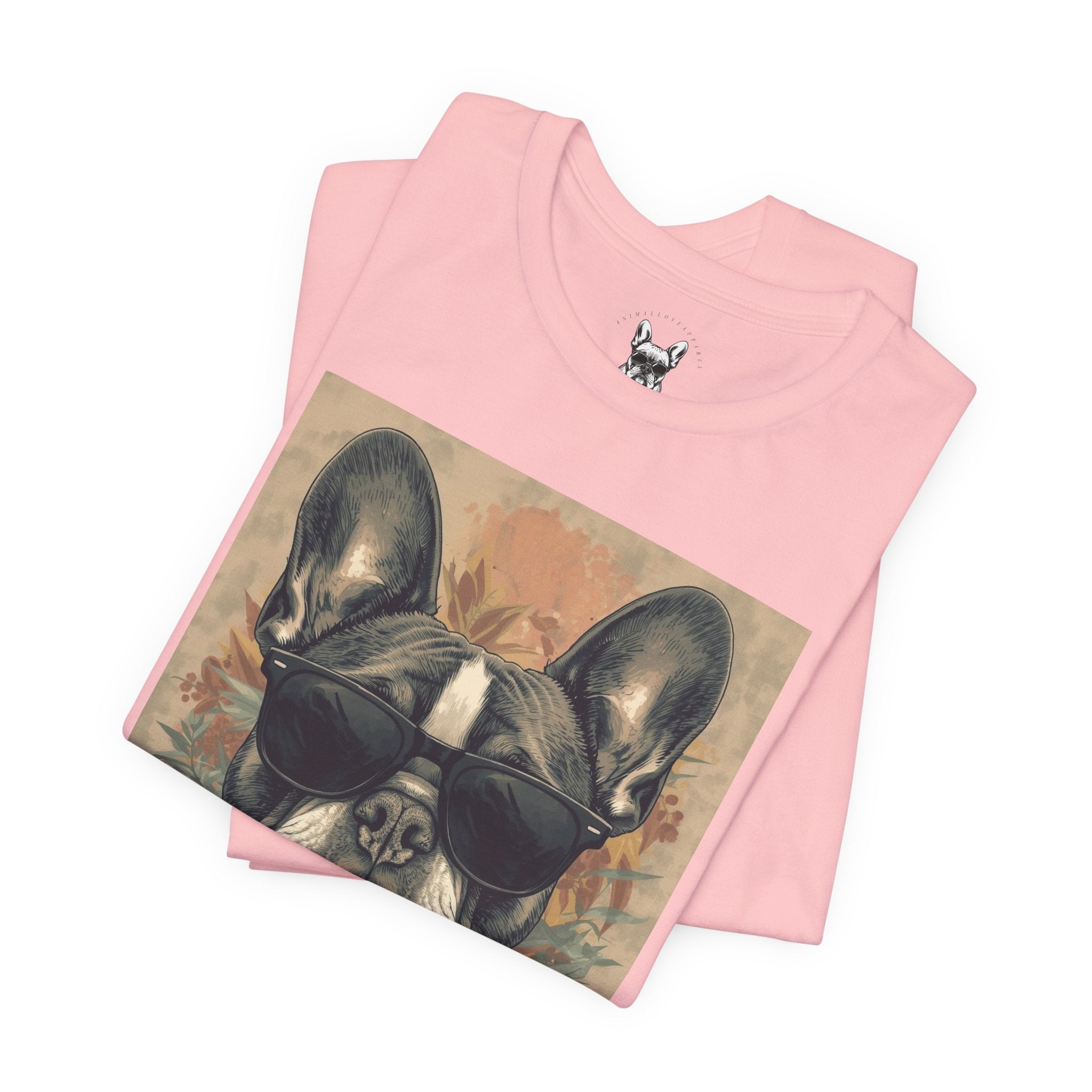 Cool French Bulldog Sunglasses T-Shirt — Vintage Dog Graphic Tee