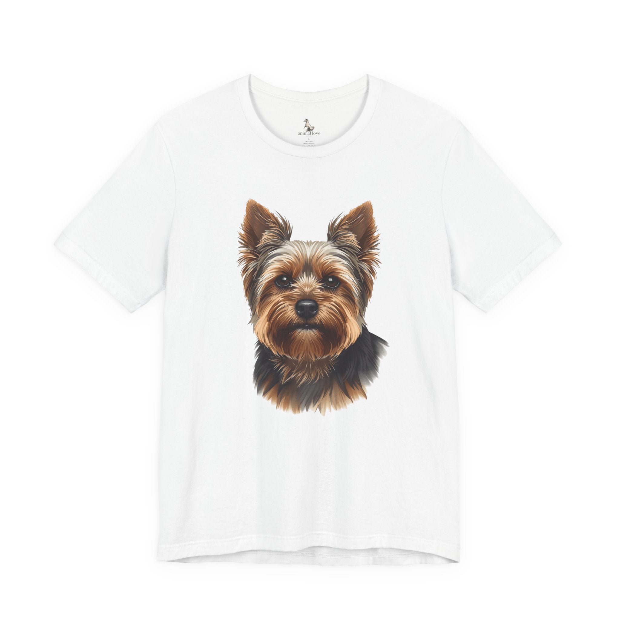 Yorkshire Terrier Portrait Tee — Realistic Cute Yorkie Dog T‑Shirt
