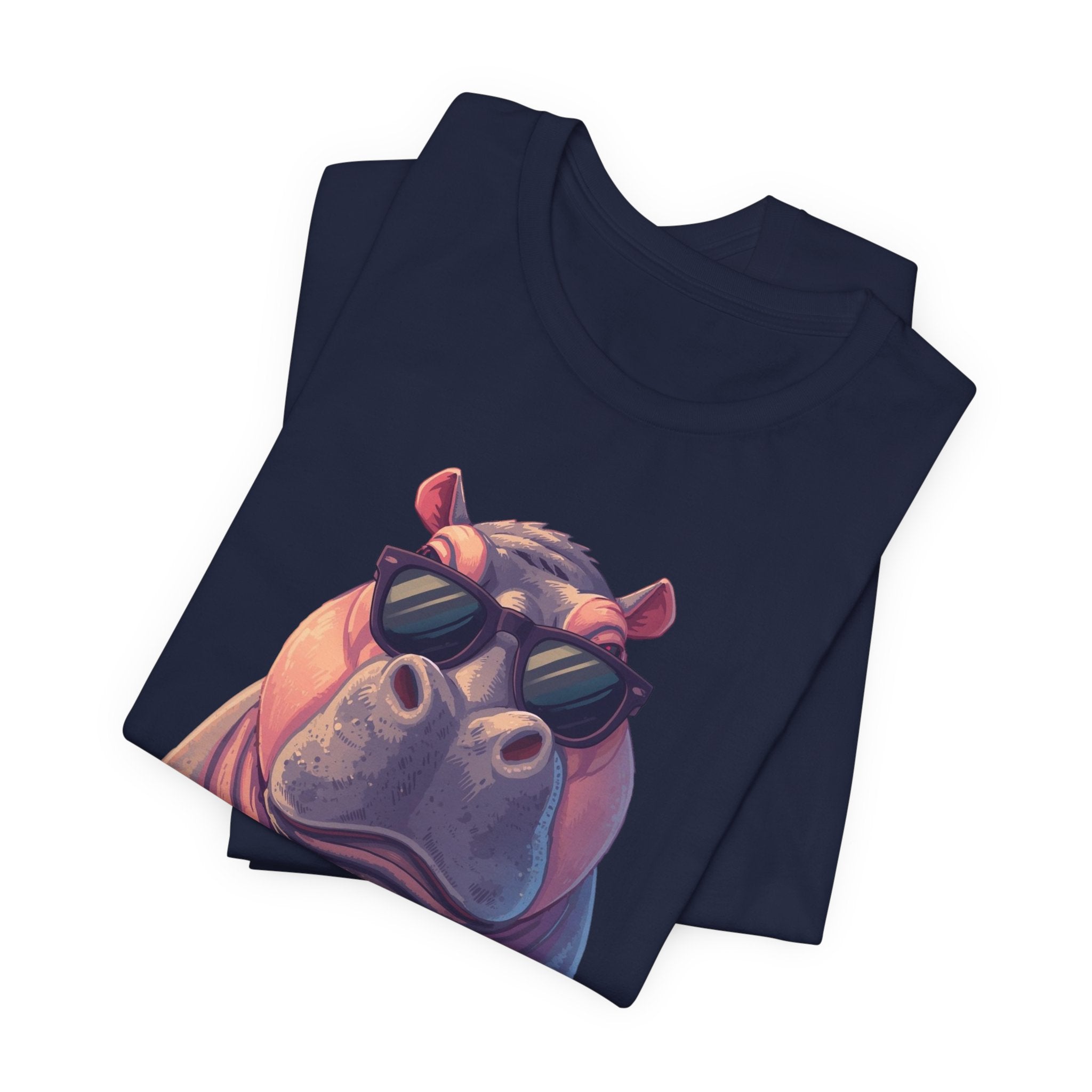 Hippo With Sunglasses Tee — Cool Funny Hippo Graphic T-Shirt