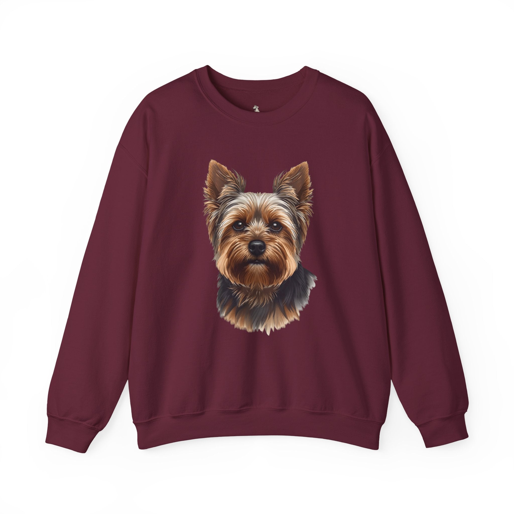 Yorkshire Terrier Crewneck Sweatshirt – Realistic Yorkie Portrait Pullover