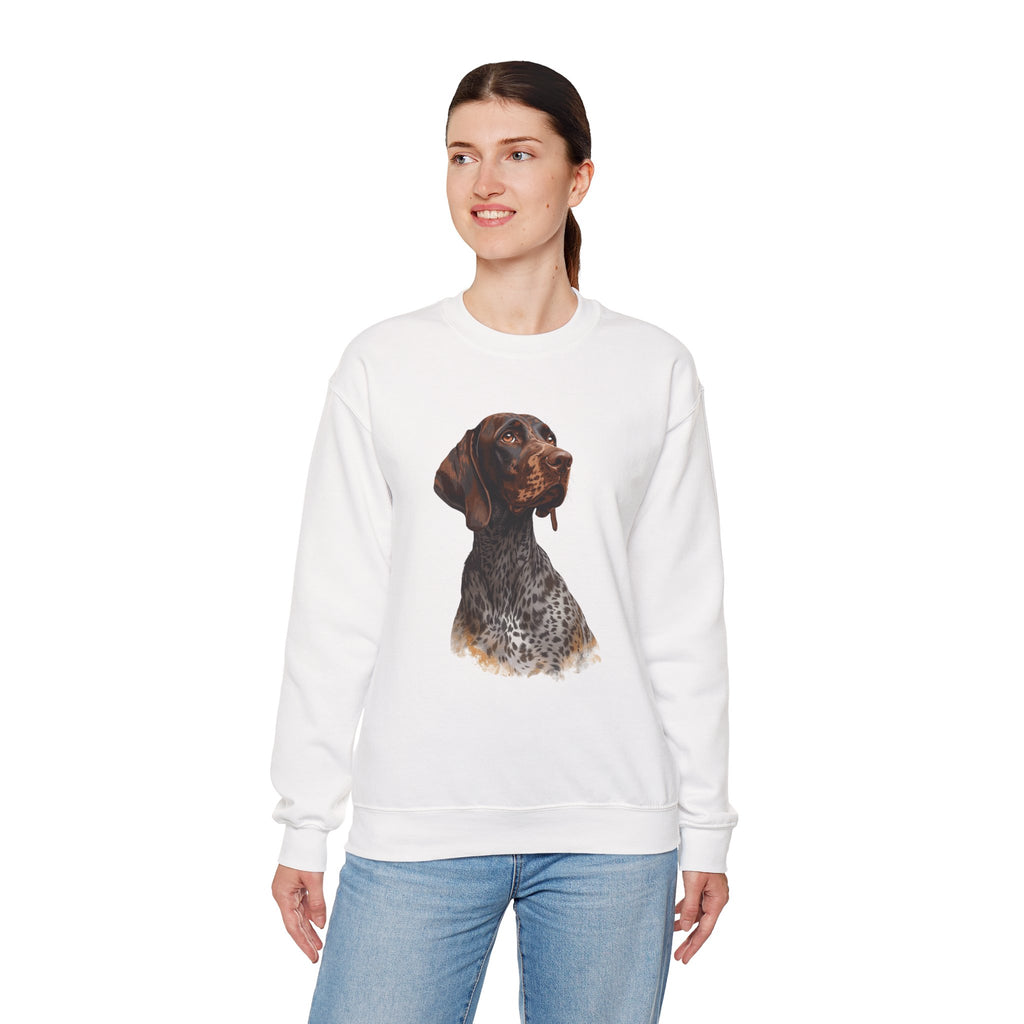 German Shorthaired Pointer Portrait Crewneck Sweatshirt
