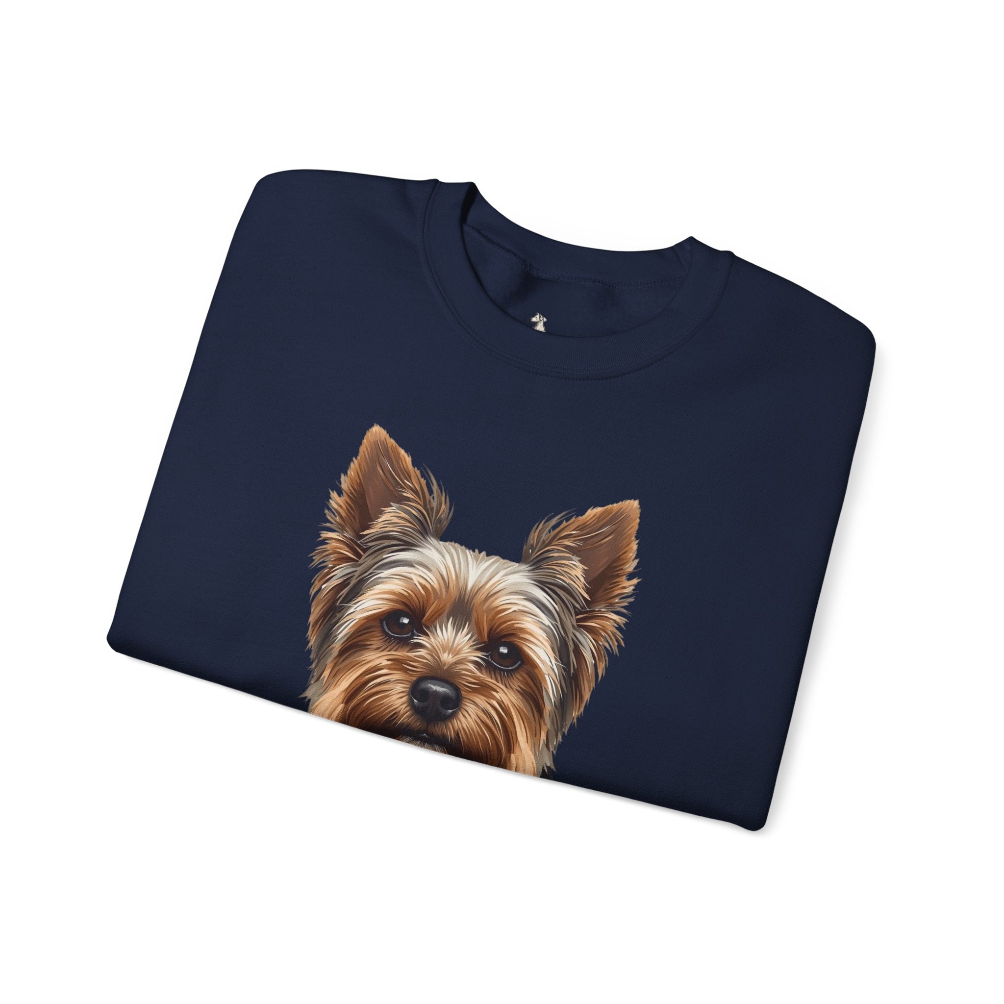 Yorkshire Terrier Crewneck Sweatshirt – Realistic Yorkie Portrait Pullover