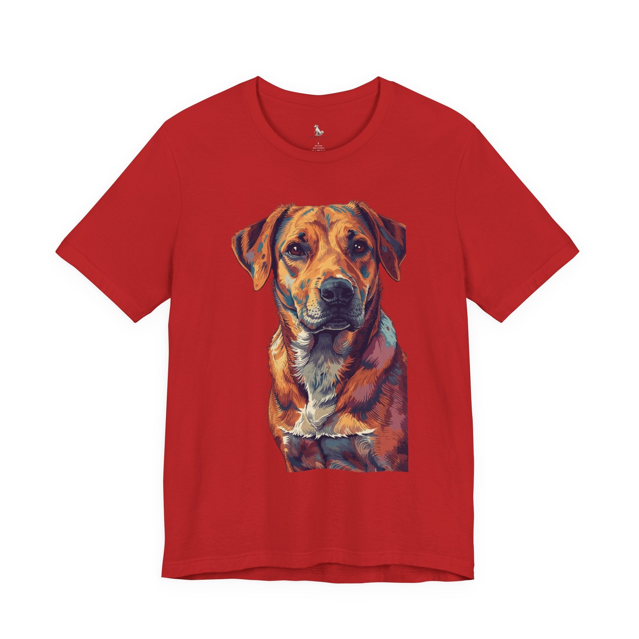 Dog Painted Portrait T-Shirt — Colorful Artistic dog shirt