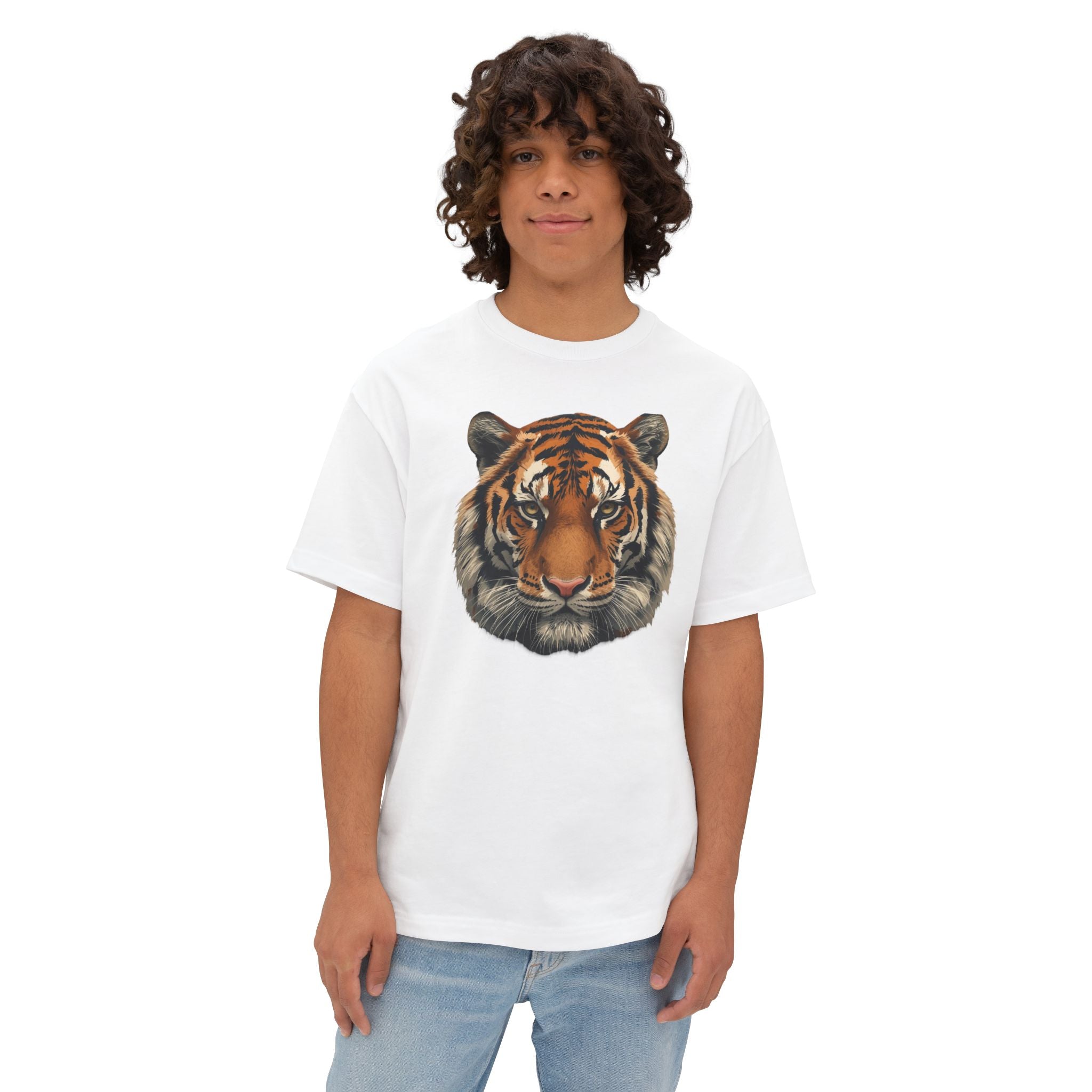 Tiger Head Graphic Tee — Vintage Realistic Big Cat T-Shirt
