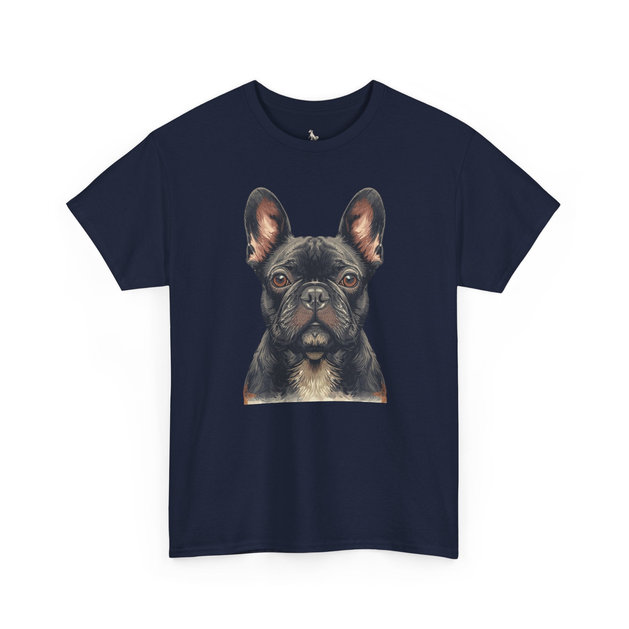 Black French Bulldog Portrait T-Shirt — Frenchie Love Graphic Tee