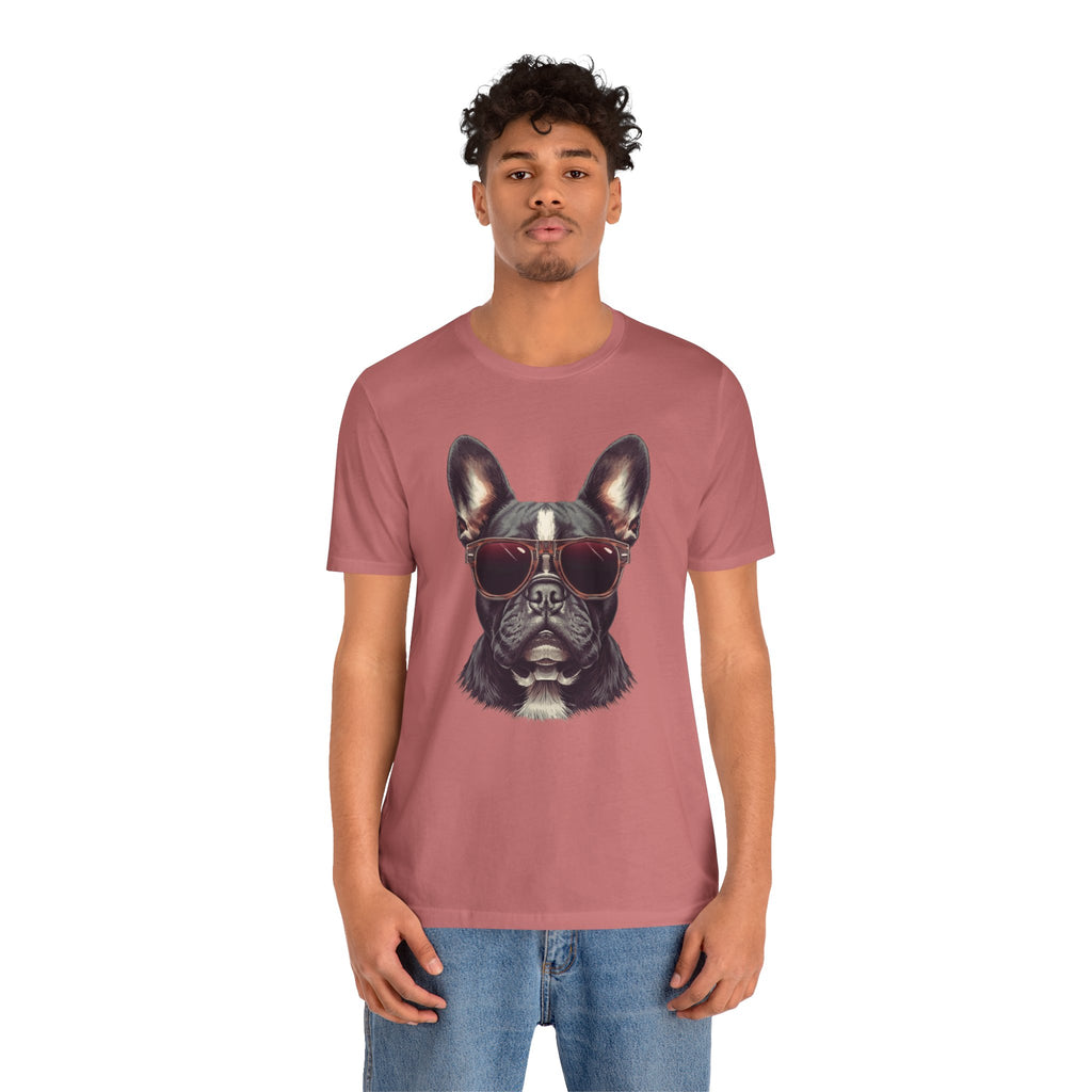 French Bulldog with Sunglasses T-Shirt