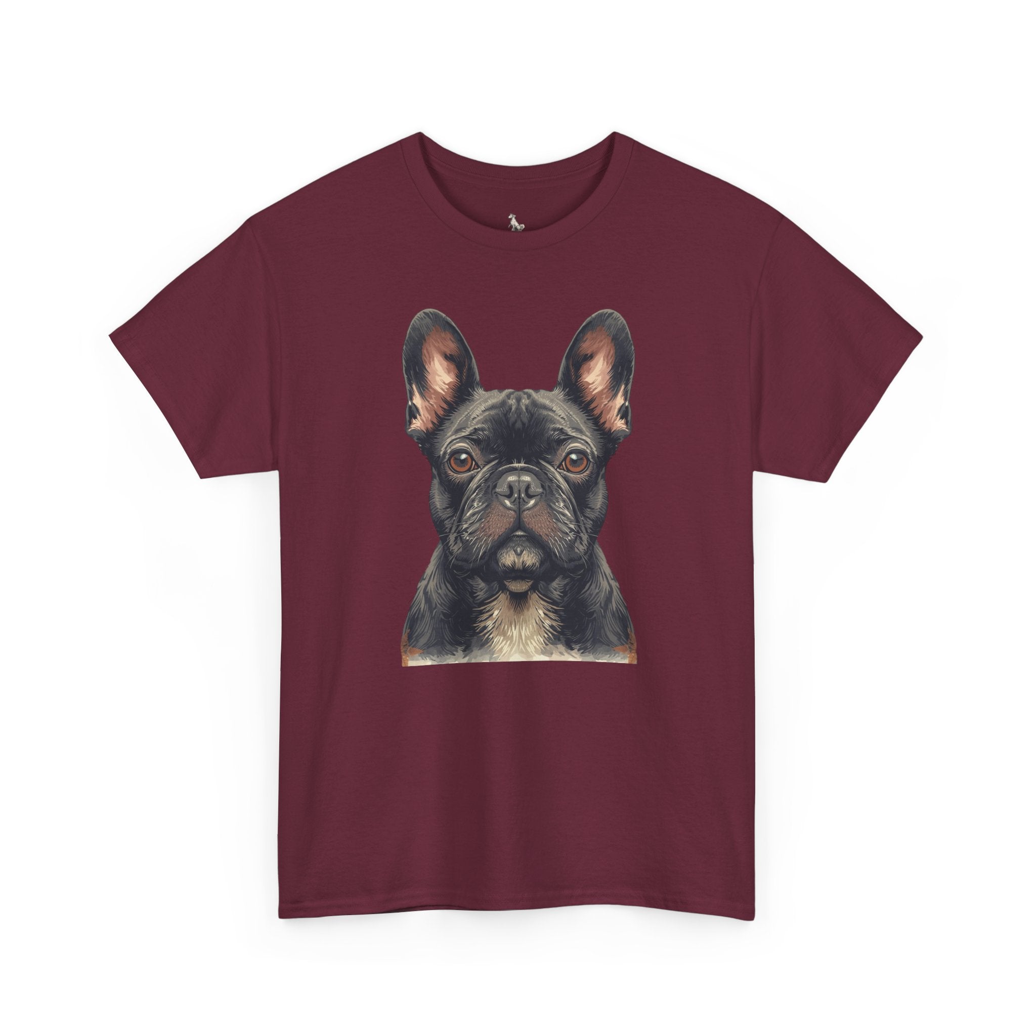 Black French Bulldog Portrait T-Shirt — Frenchie Love Graphic Tee