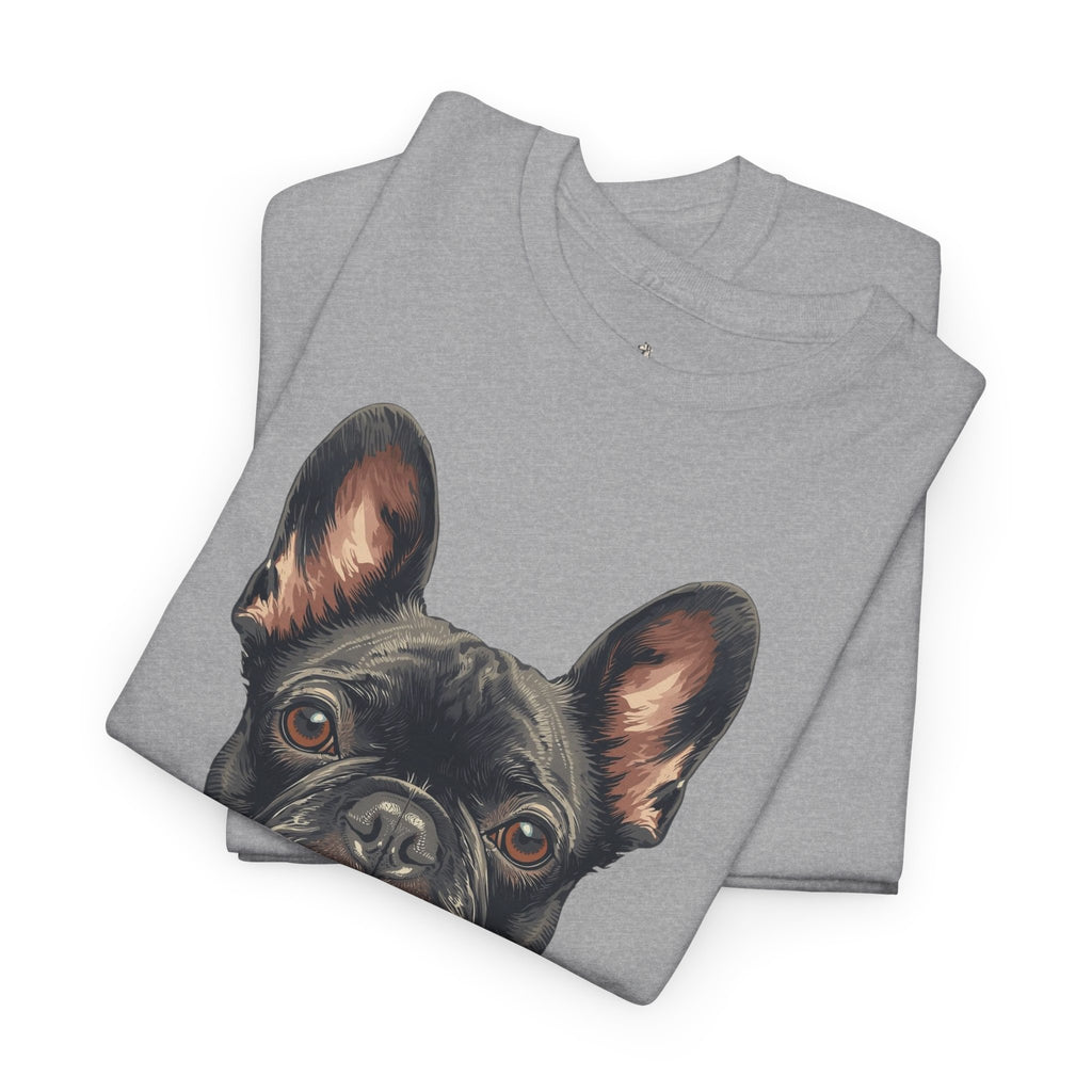 Black French Bulldog Portrait T-Shirt — Frenchie Love Graphic Tee