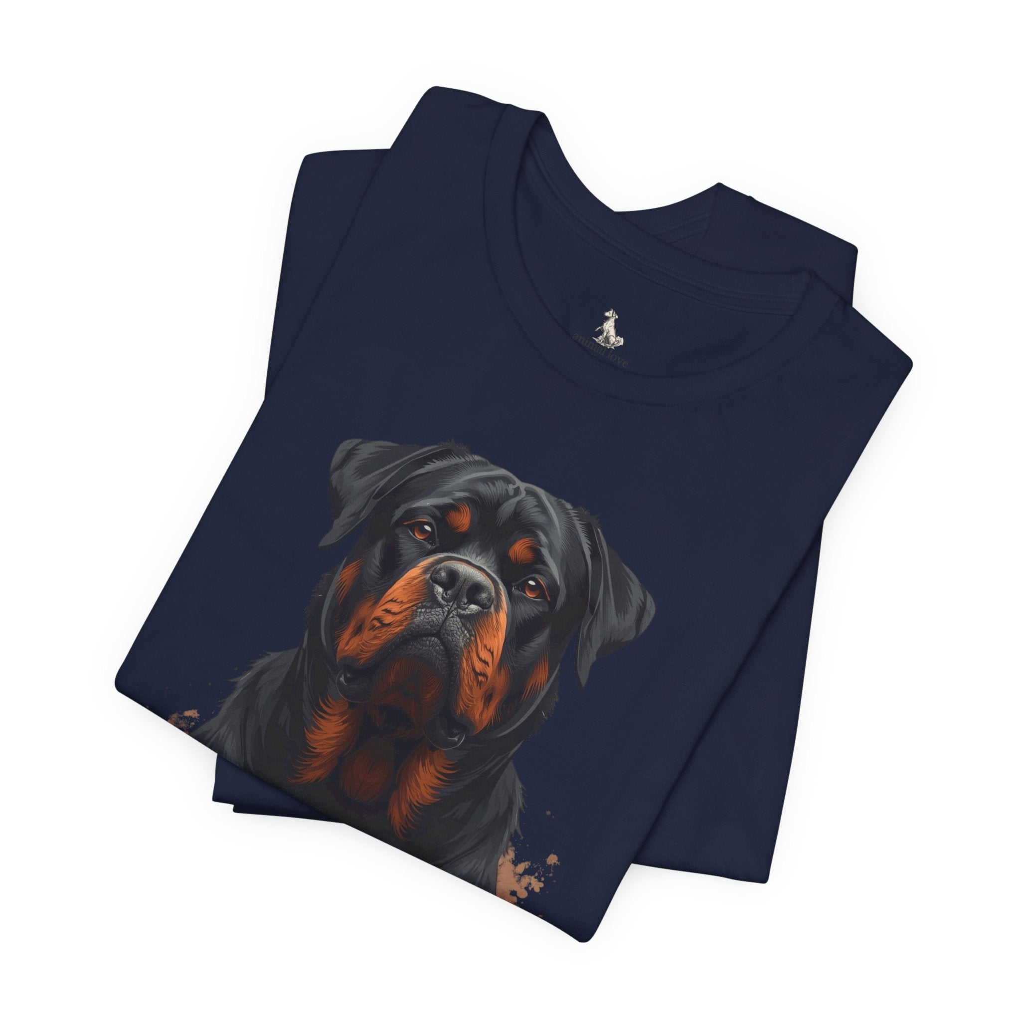 Rottweiler Portrait T‑Shirt — Realistic Dog Lover Tee