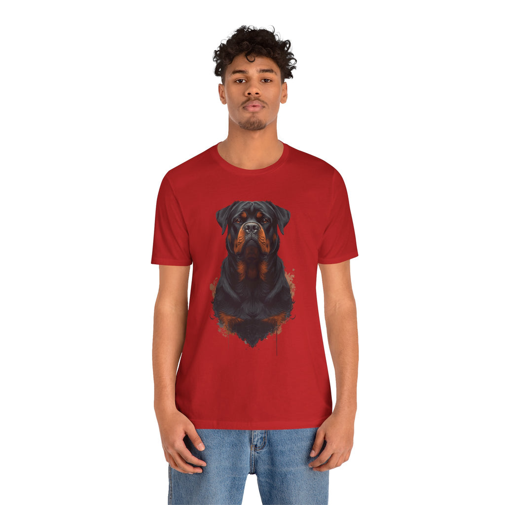 Rottweiler Portrait T‑Shirt — Realistic Dog Lover Tee