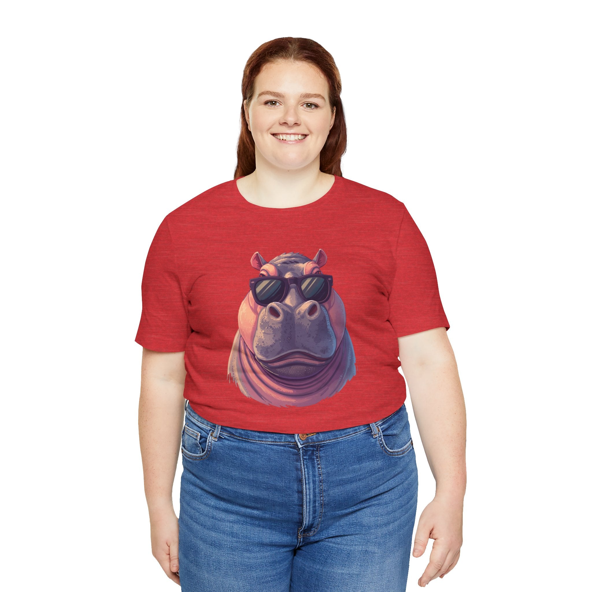 Hippo With Sunglasses Tee — Cool Funny Hippo Graphic T-Shirt
