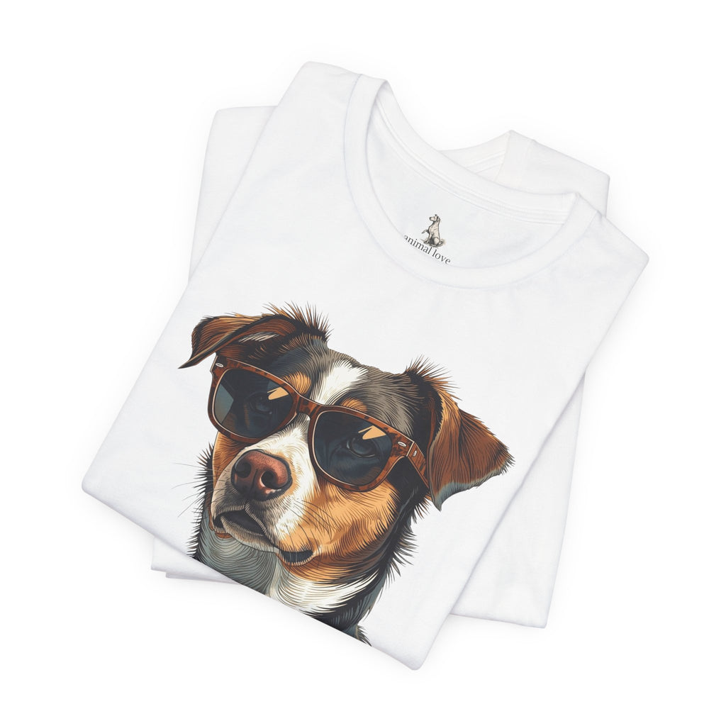 Cool Sunglasses Dog T‑Shirt - Cool Dog Graphic Tee