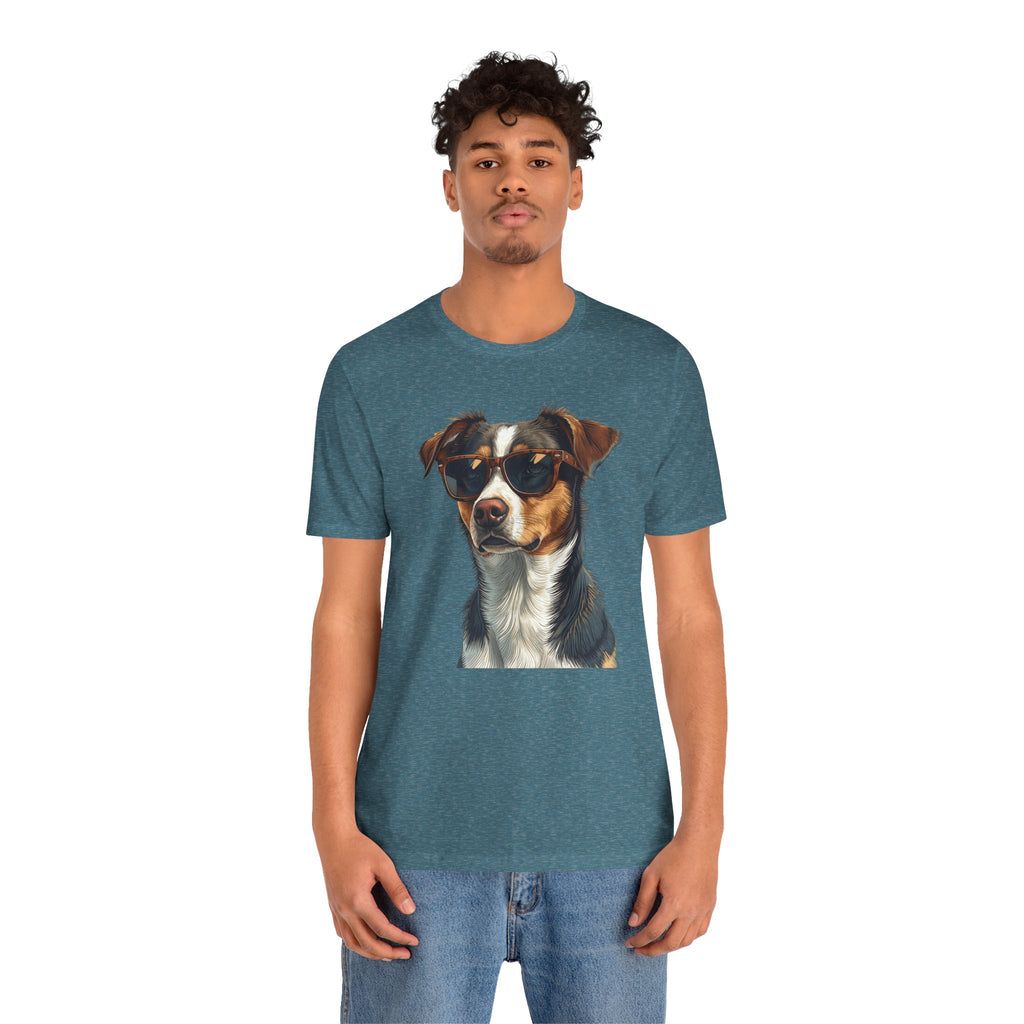 Cool Sunglasses Dog T‑Shirt - Cool Dog Graphic Tee