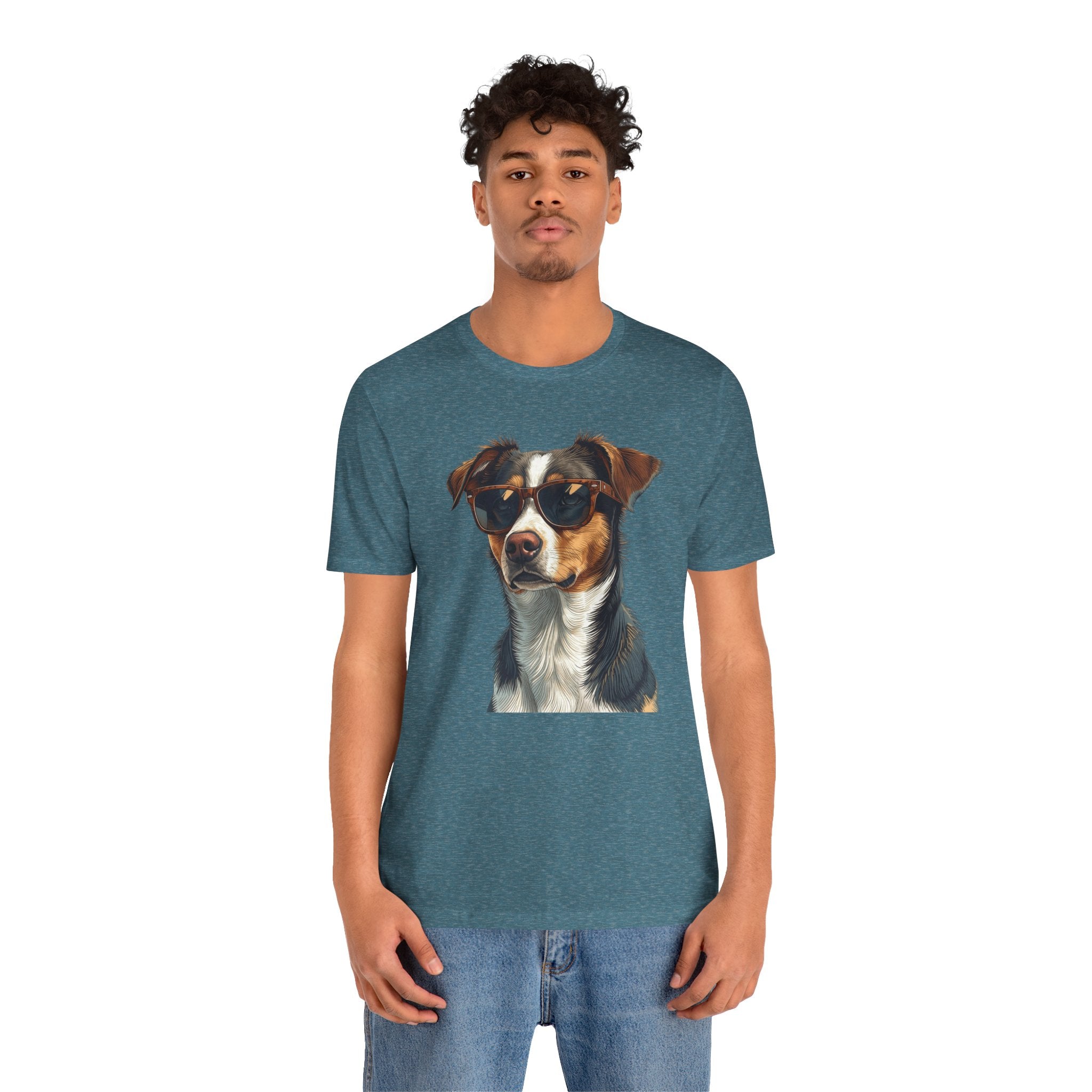 Cool Sunglasses Dog T‑Shirt - Cool Dog Graphic Tee