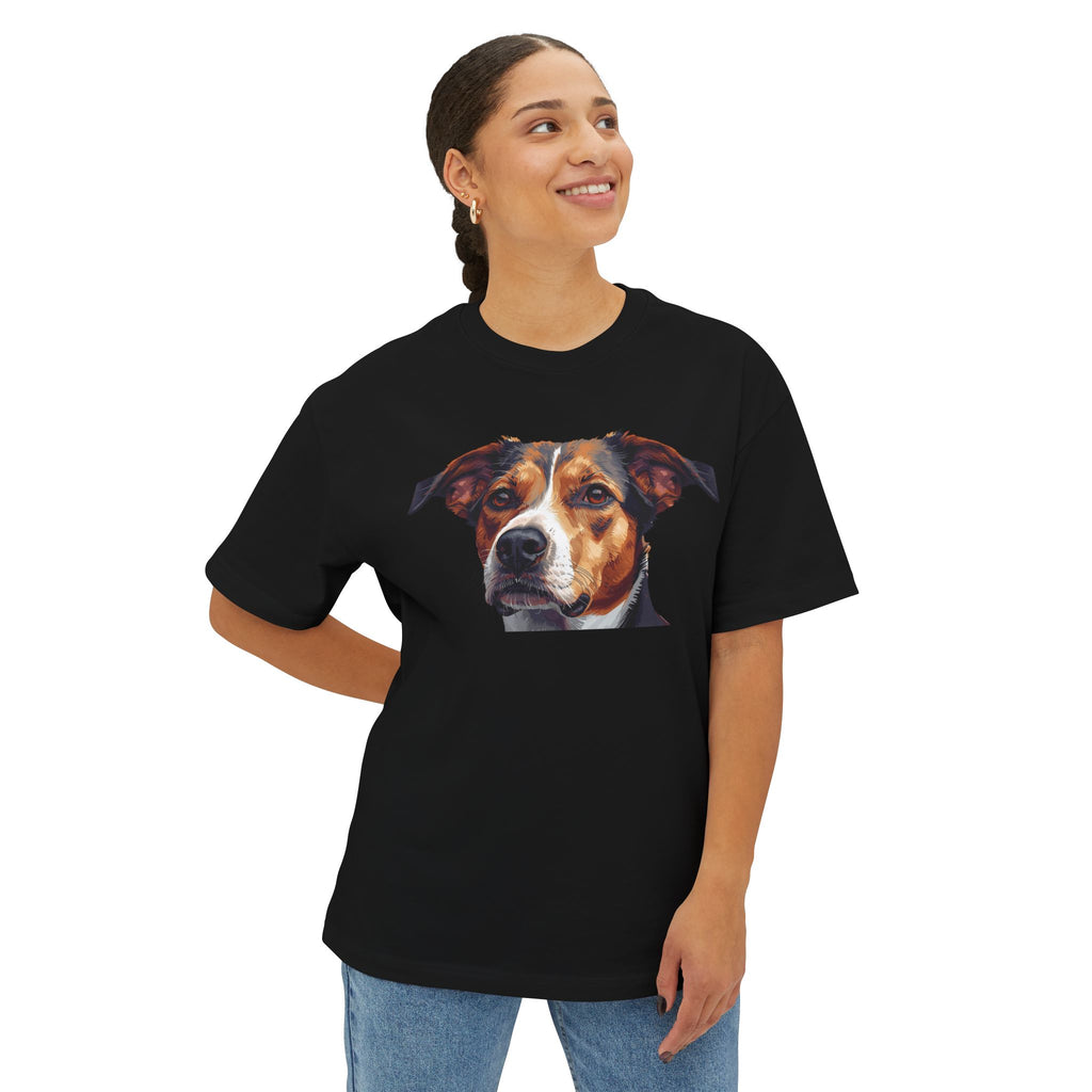 Dog Portrait Tee — Realistic Pet Face Graphic T-Shirt