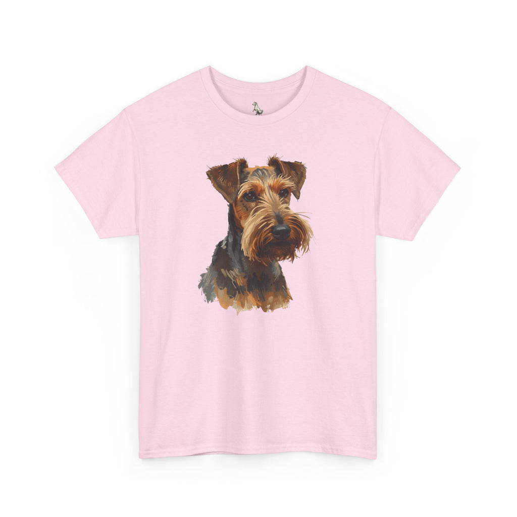 Airedale Terrier Portrait T‑Shirt – Realistic Dog Face Tee for Airedale Lovers