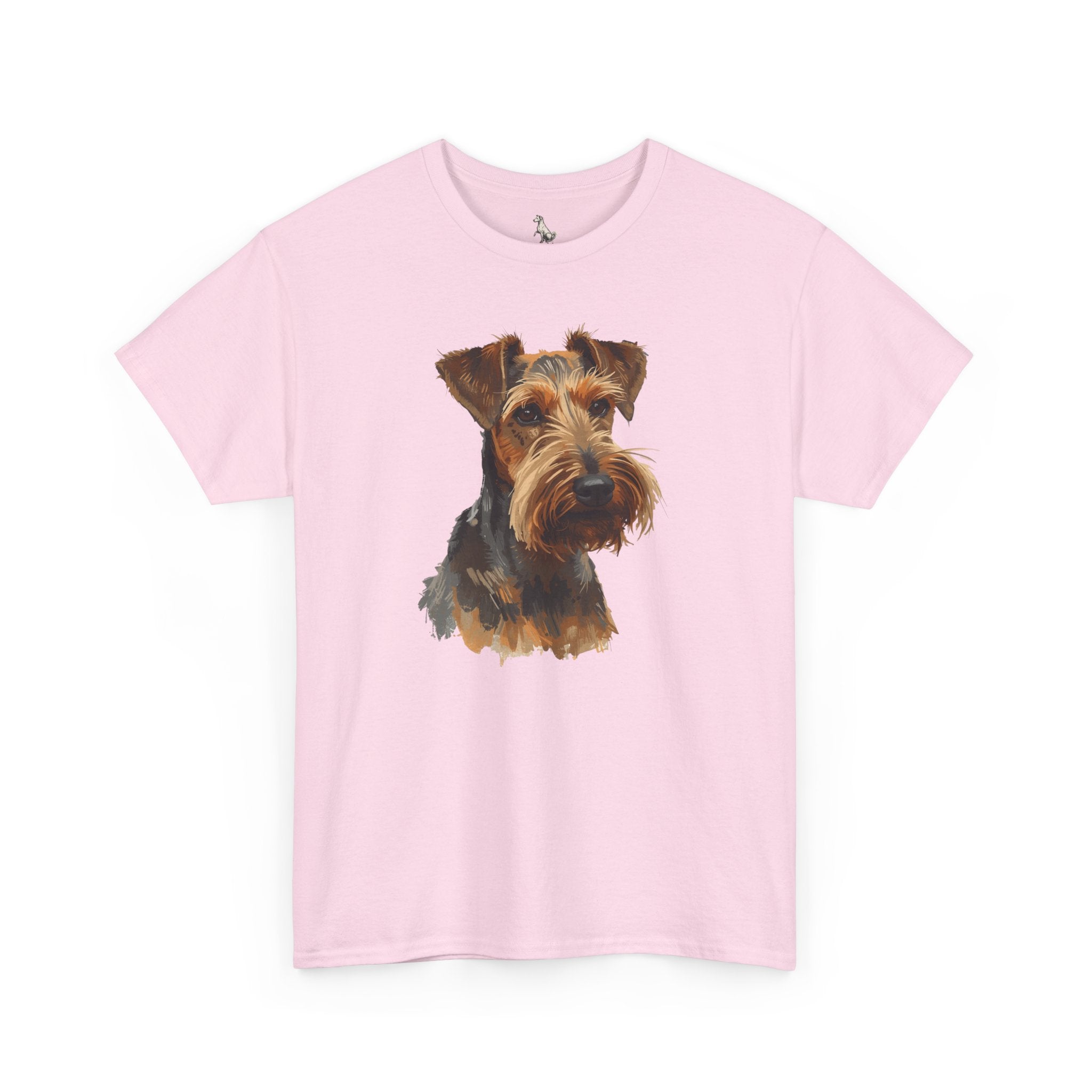 Airedale Terrier Portrait T‑Shirt – Realistic Dog Face Tee for Airedale Lovers