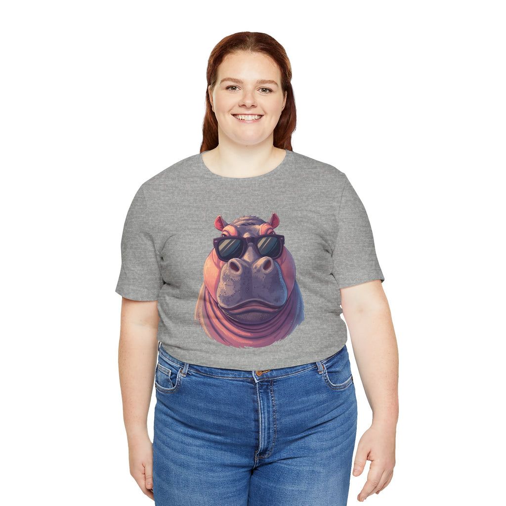 Hippo With Sunglasses Tee — Cool Funny Hippo Graphic T-Shirt
