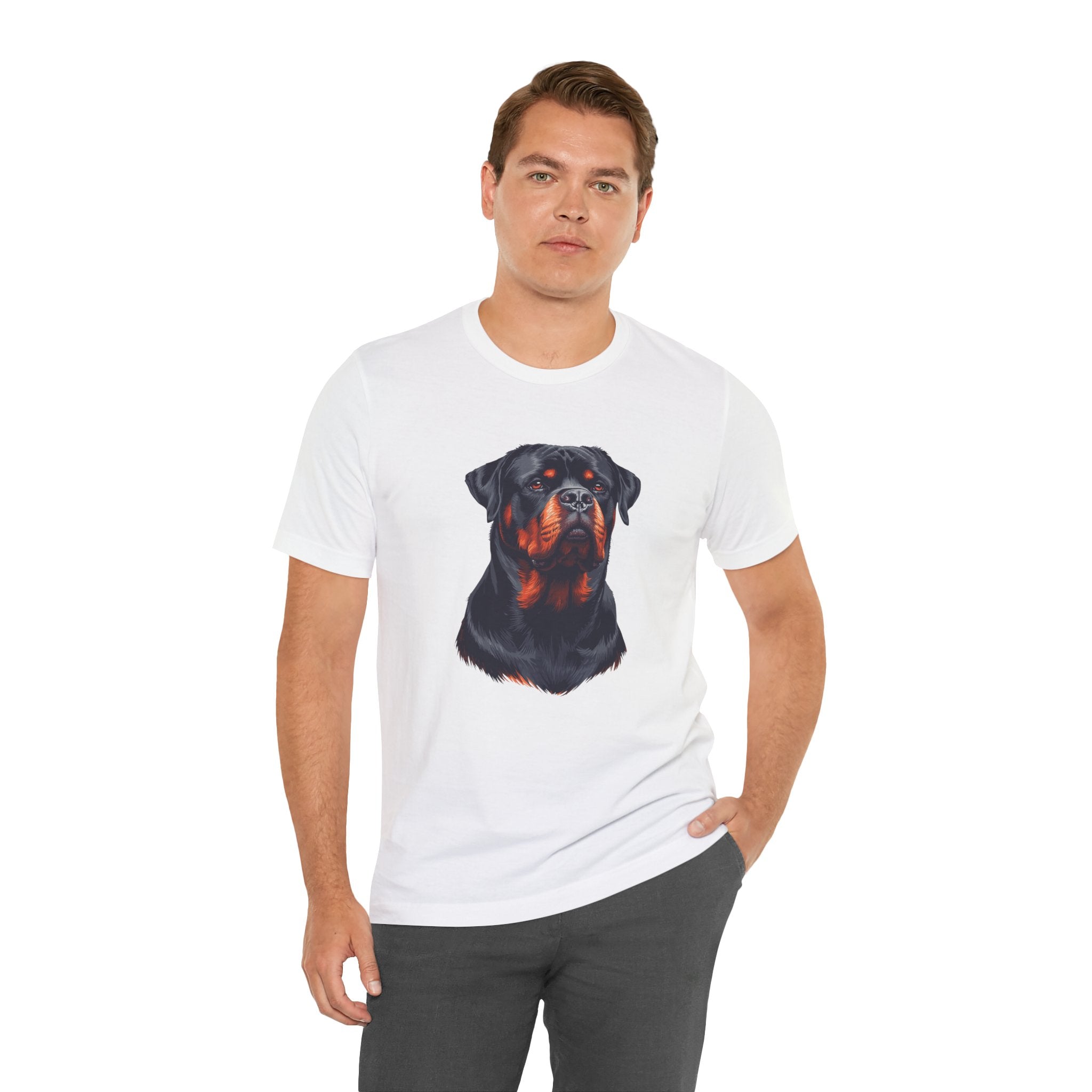 Rottweiler Portrait T-Shirt — Dog Head Tee for Rottweiler Lovers