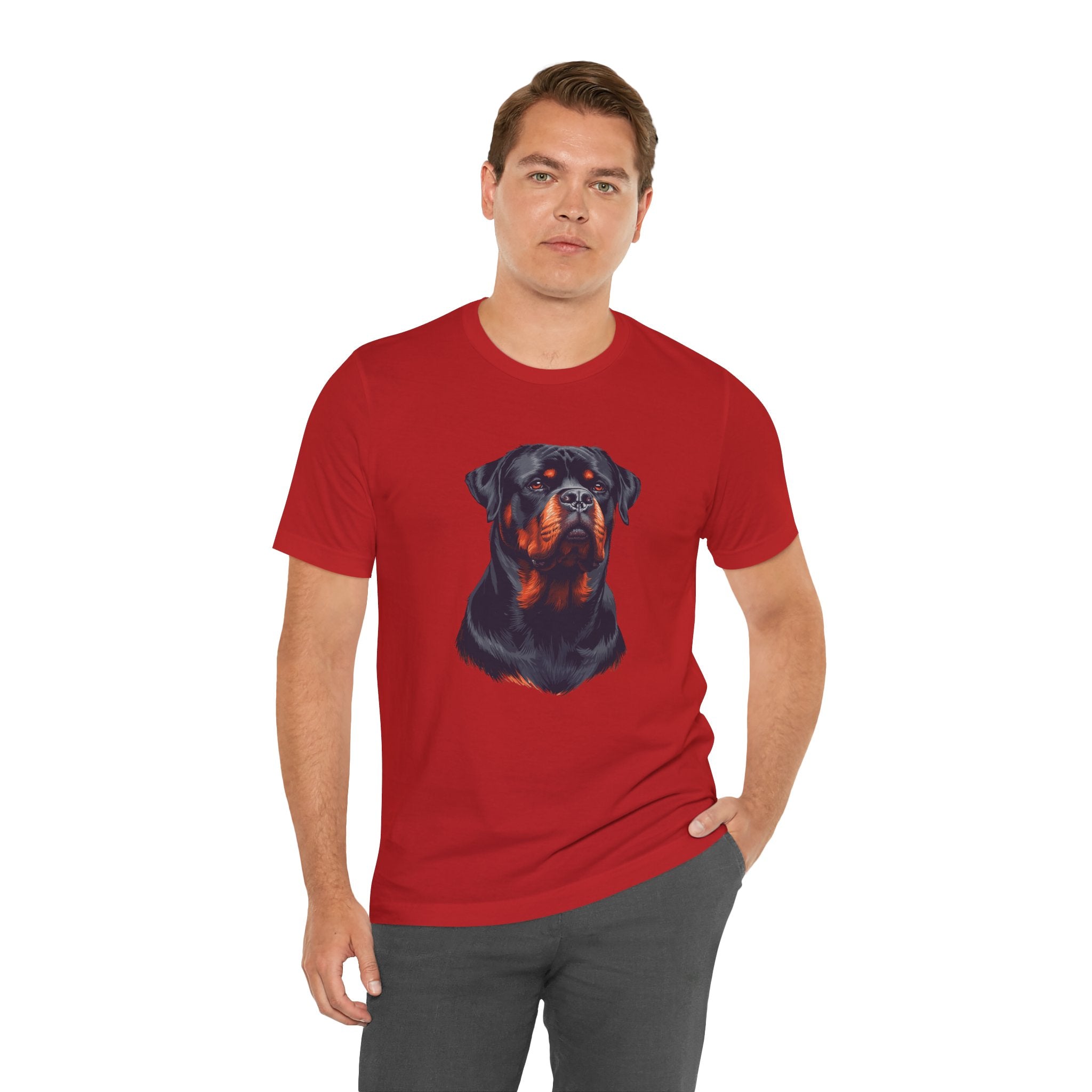 Rottweiler Portrait T-Shirt — Dog Head Tee for Rottweiler Lovers