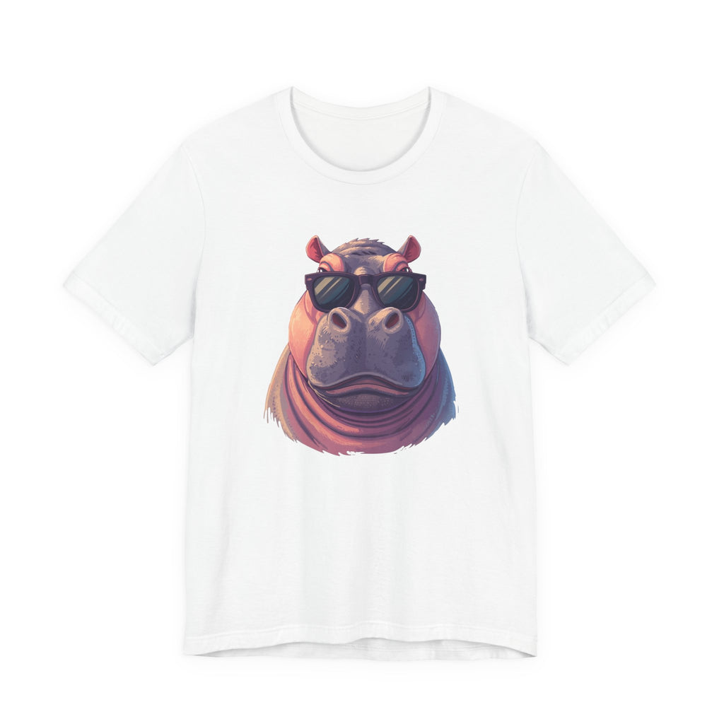 Hippo With Sunglasses Tee — Cool Funny Hippo Graphic T-Shirt