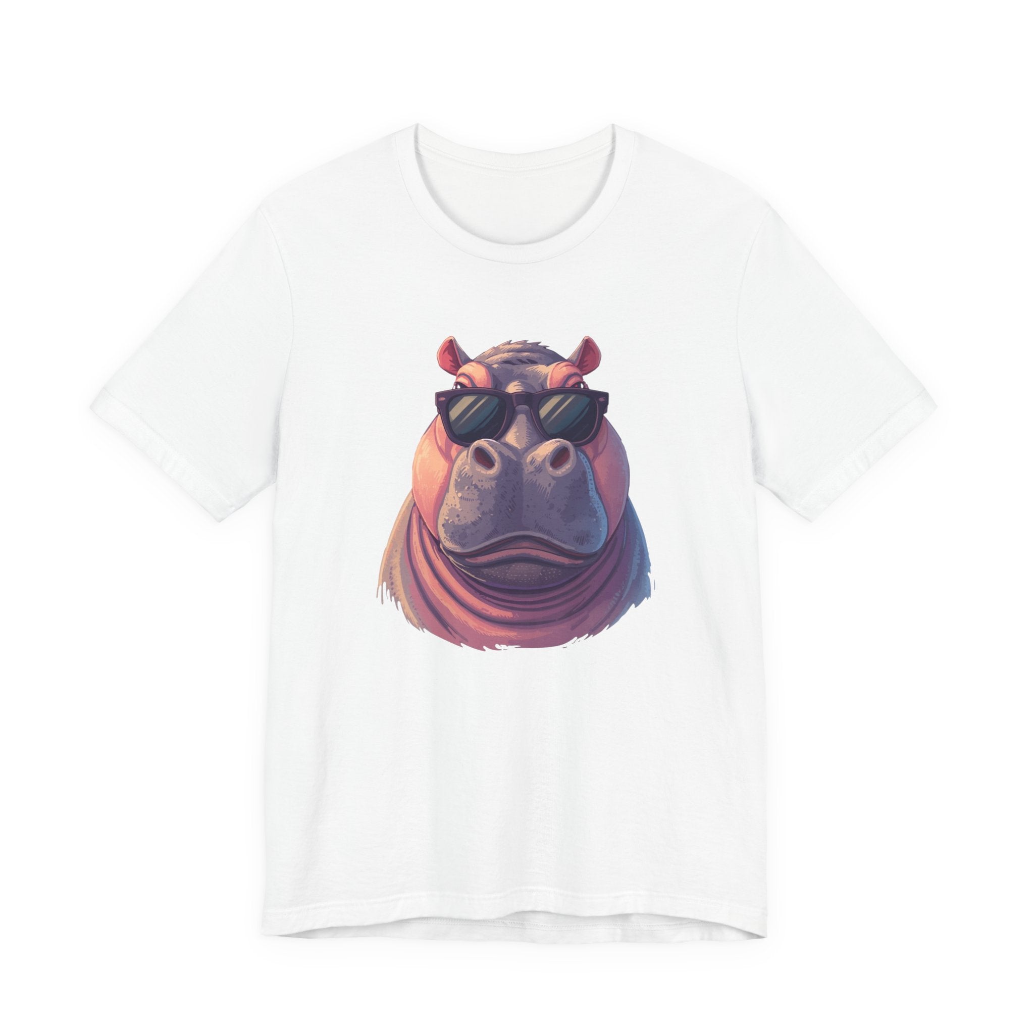 Hippo With Sunglasses Tee — Cool Funny Hippo Graphic T-Shirt