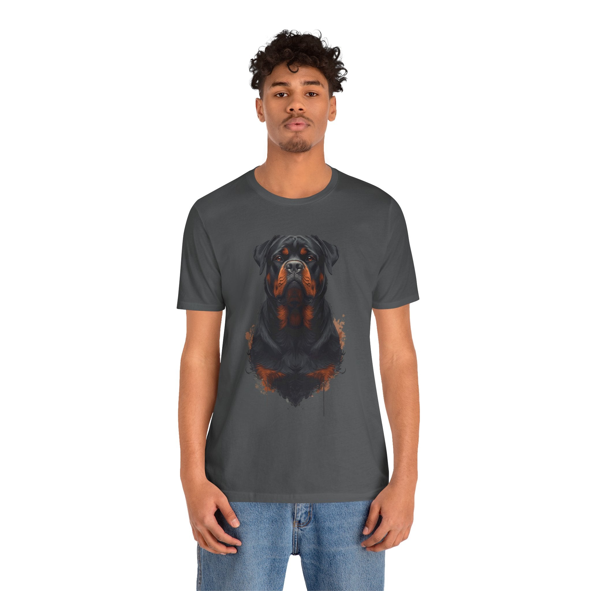 Rottweiler Portrait T‑Shirt — Realistic Dog Lover Tee