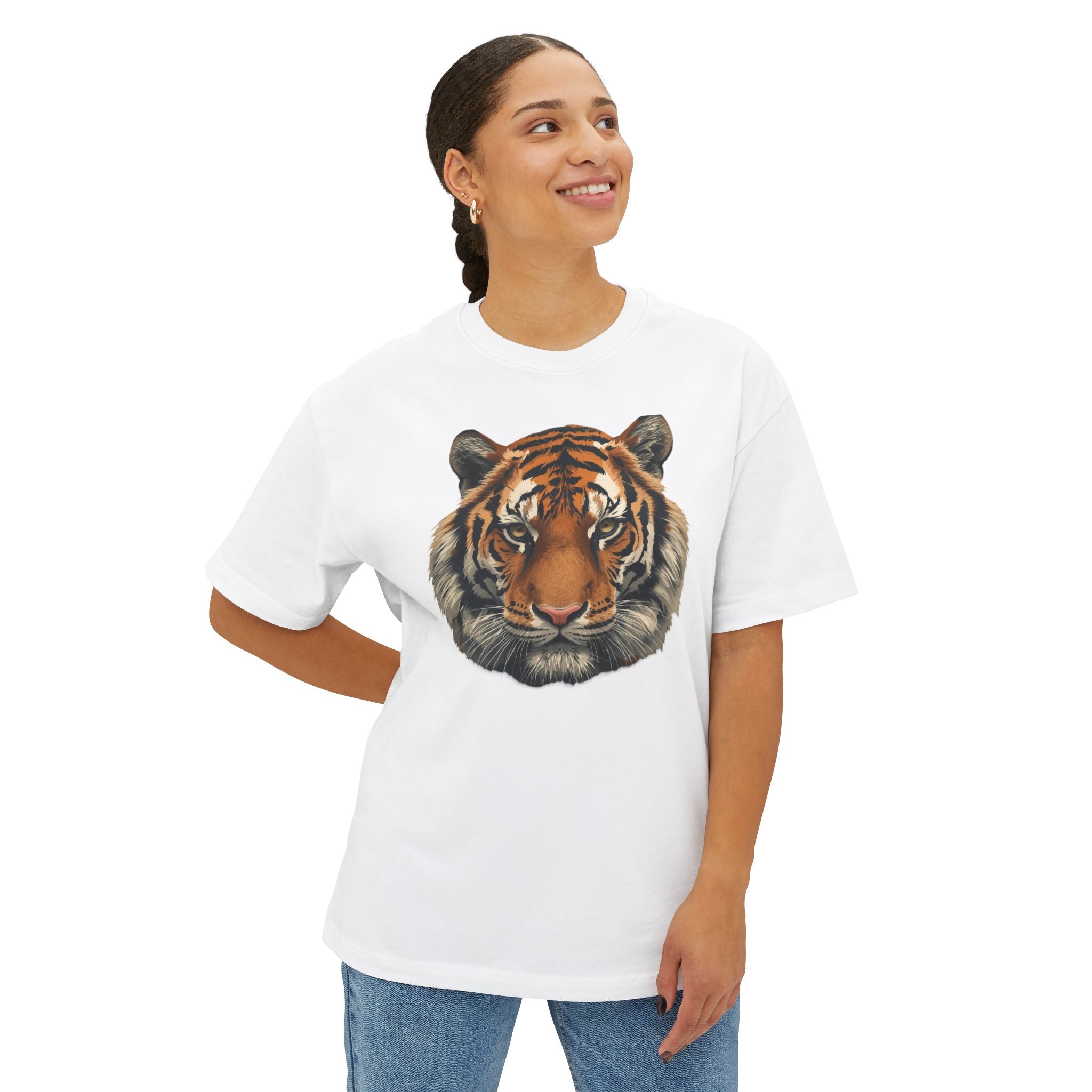 Tiger Head Graphic Tee — Vintage Realistic Big Cat T-Shirt