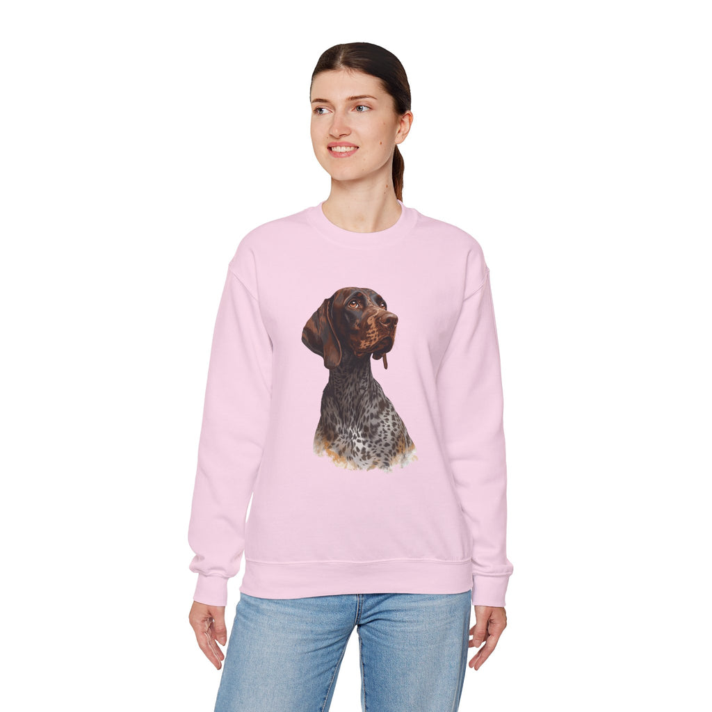 German Shorthaired Pointer Portrait Crewneck Sweatshirt