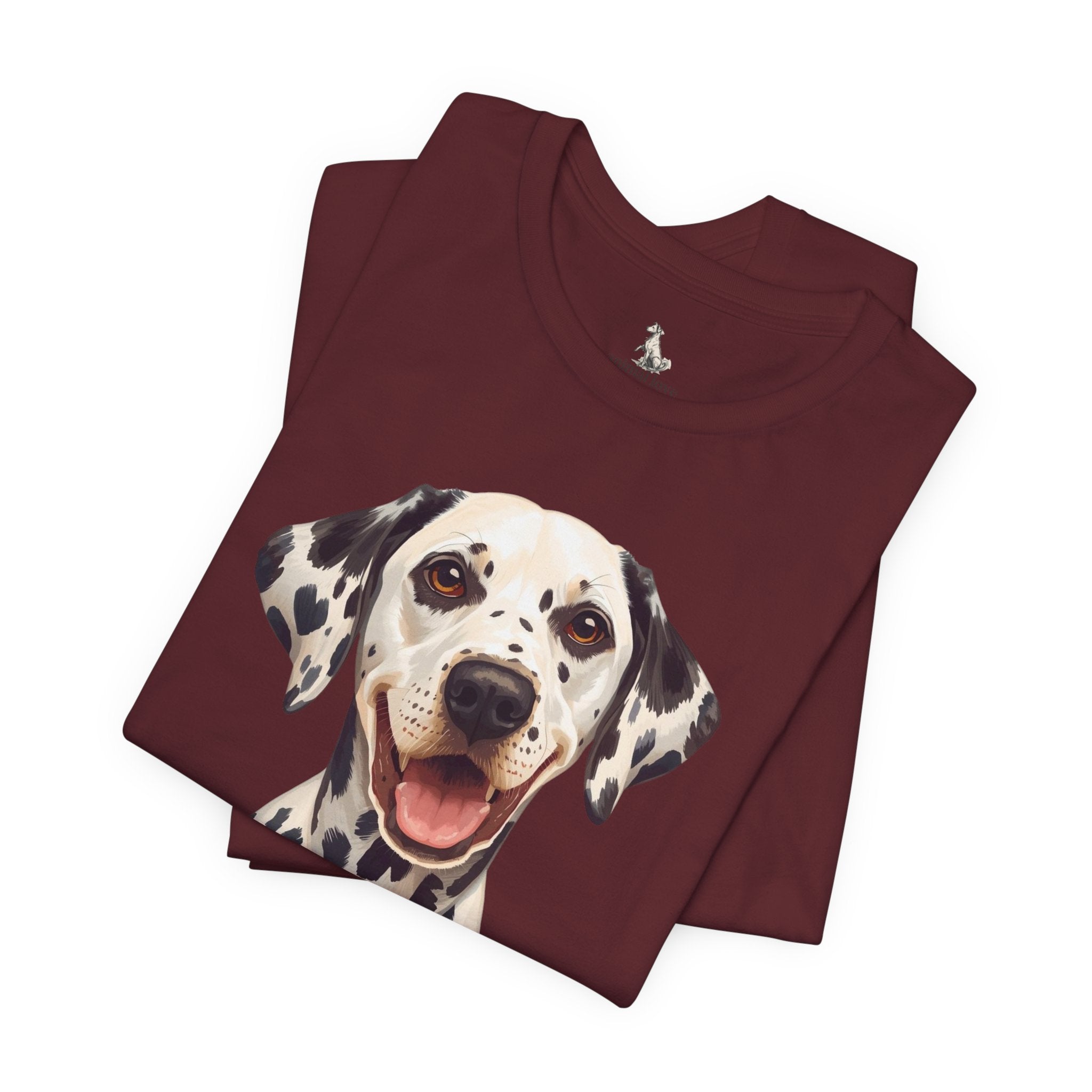Dalmatian Dog Portrait Tee - Cute Smiling Spot Puppy T-Shirt