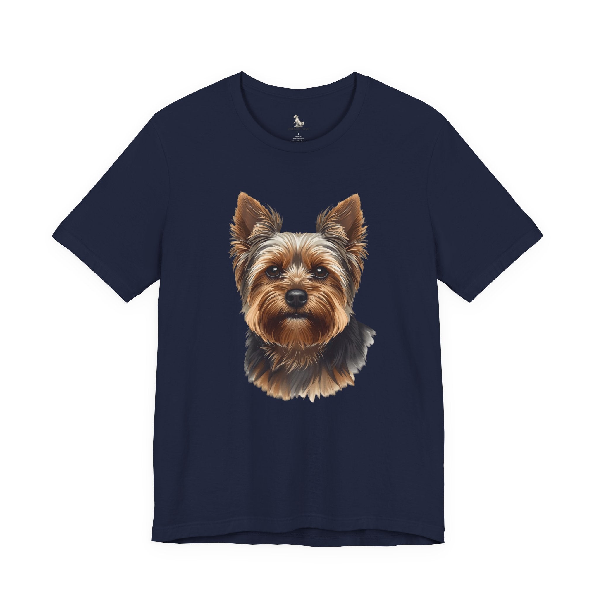 Yorkshire Terrier Portrait Tee — Realistic Cute Yorkie Dog T‑Shirt