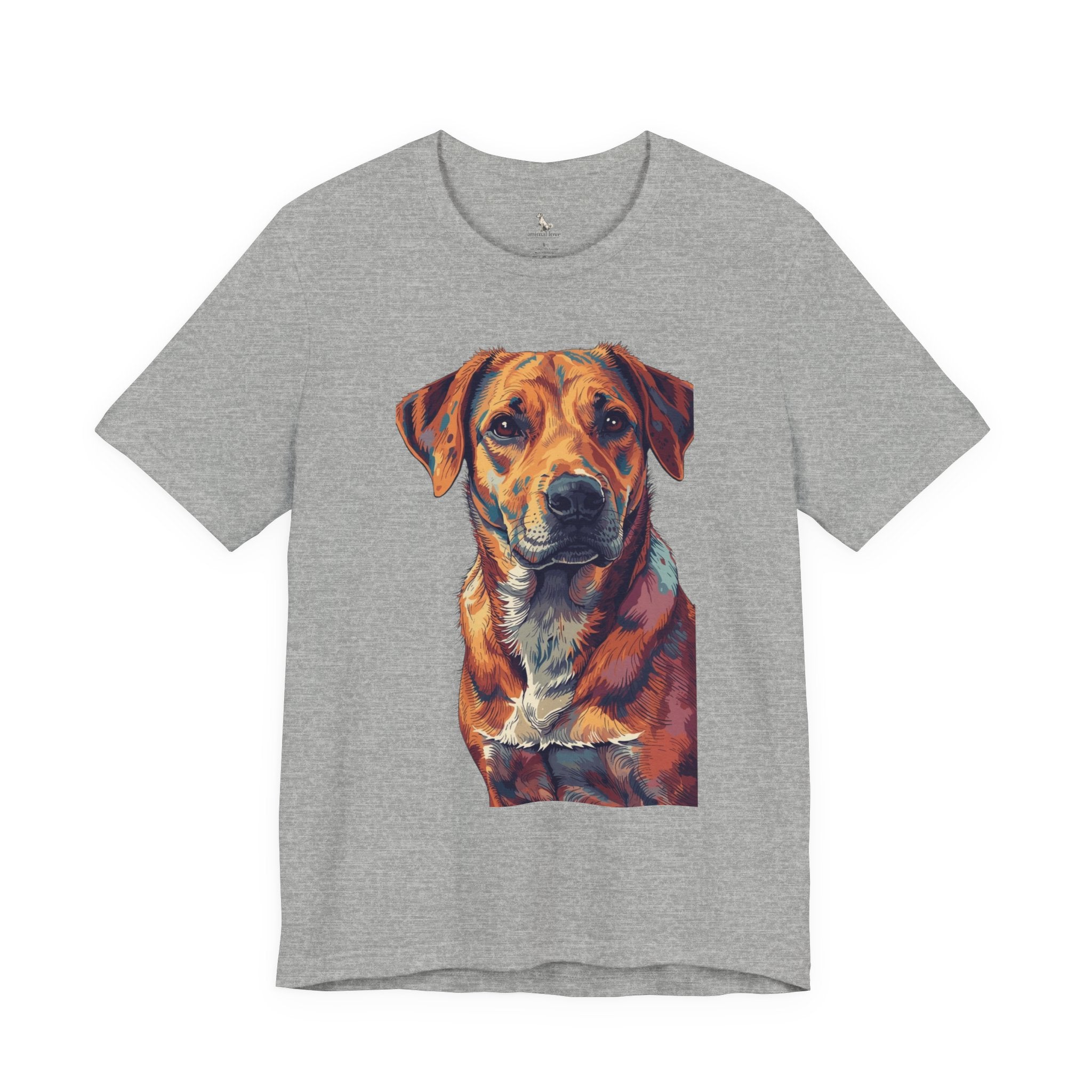 Dog Painted Portrait T-Shirt — Colorful Artistic dog shirt