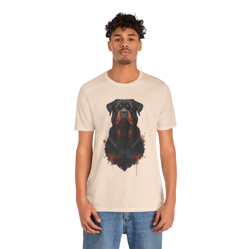Rottweiler Portrait T‑Shirt — Realistic Dog Lover Tee