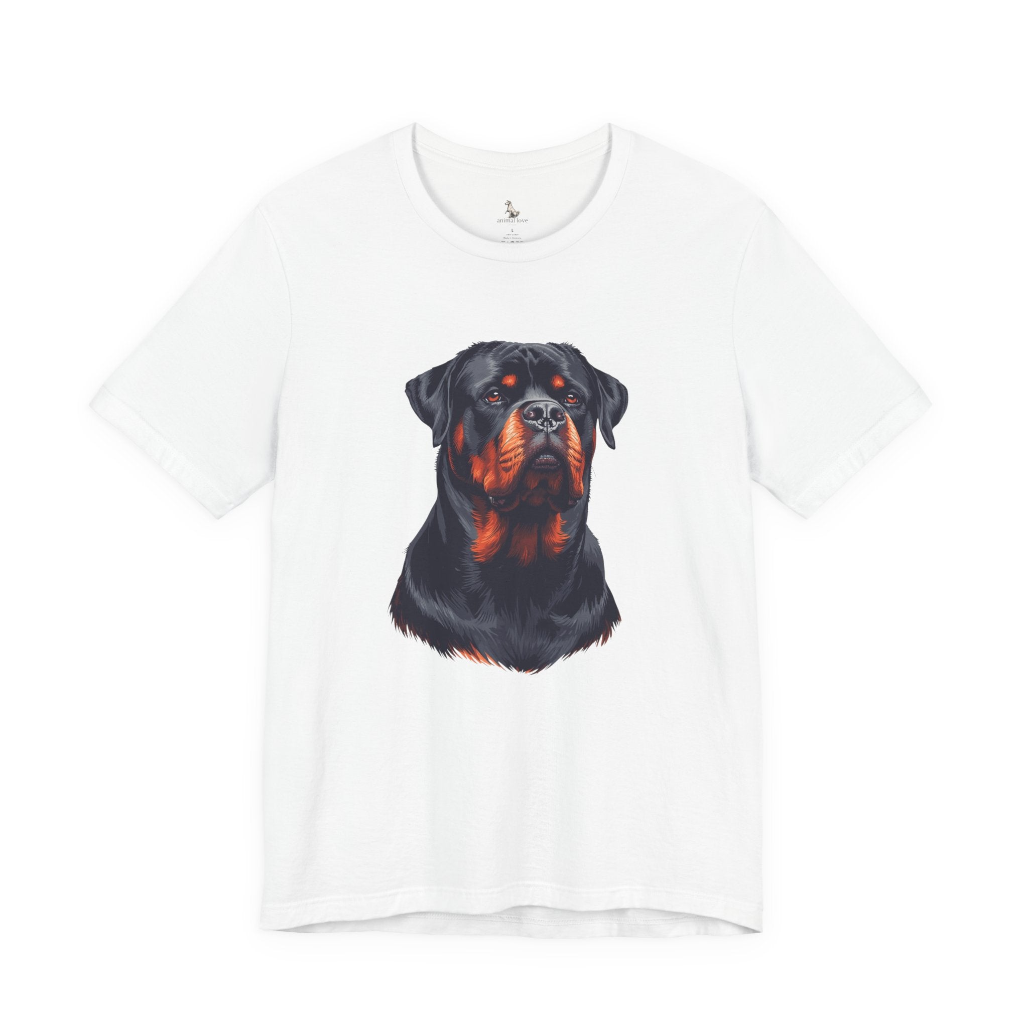 Rottweiler Portrait T-Shirt — Dog Head Tee for Rottweiler Lovers