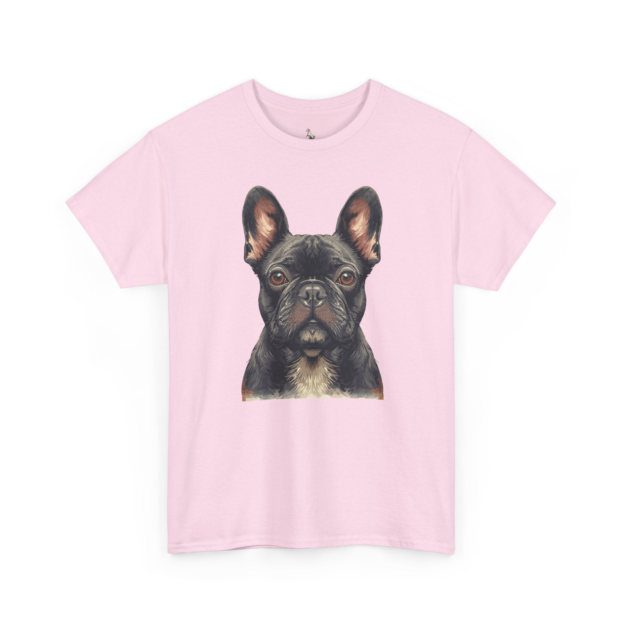 Black French Bulldog Portrait T-Shirt — Frenchie Love Graphic Tee